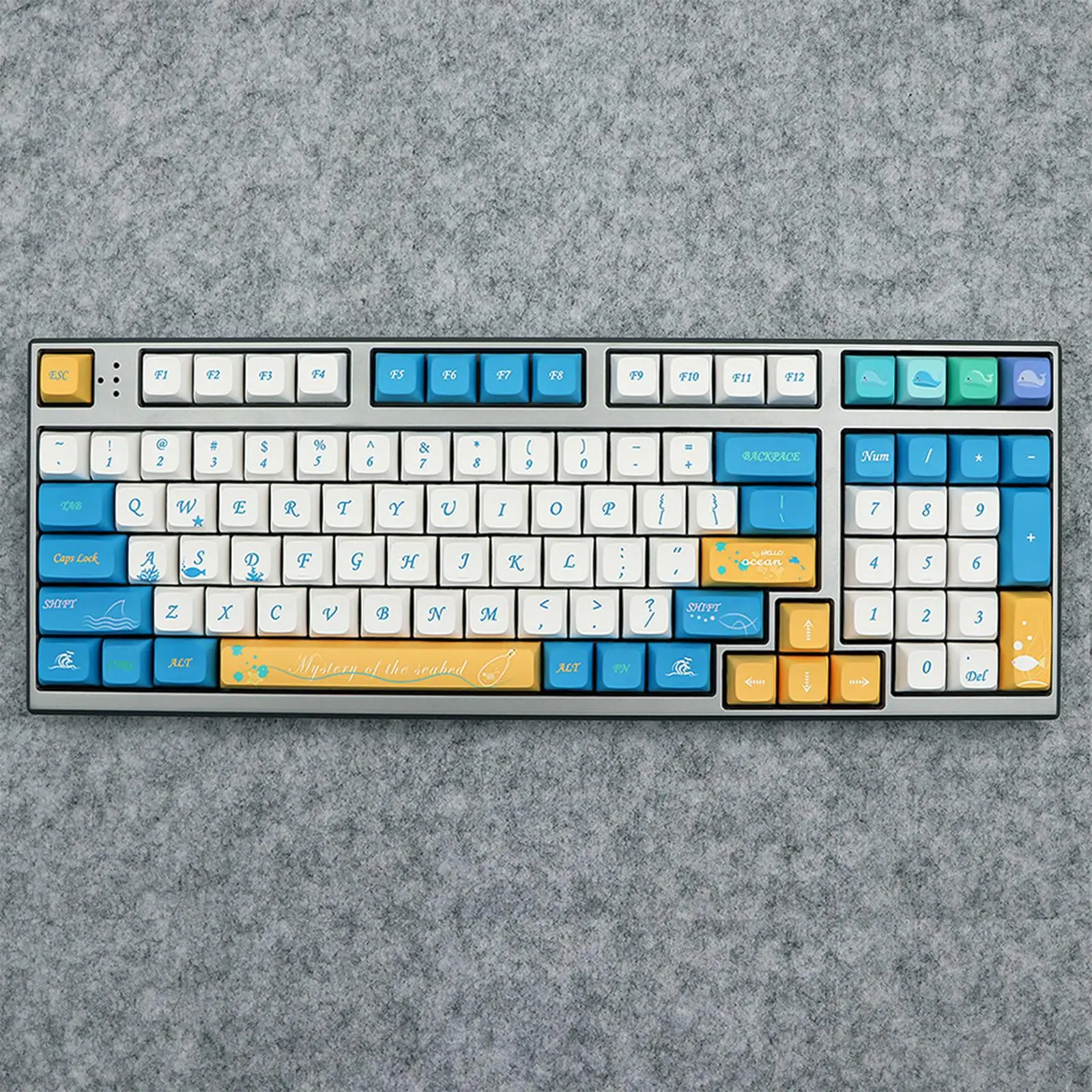 137 Keycaps Xda Profile PBT Underwater Animals Theme for Mechanical Keyboards 61 64 68 87 Keycaps Replacement Install Durable