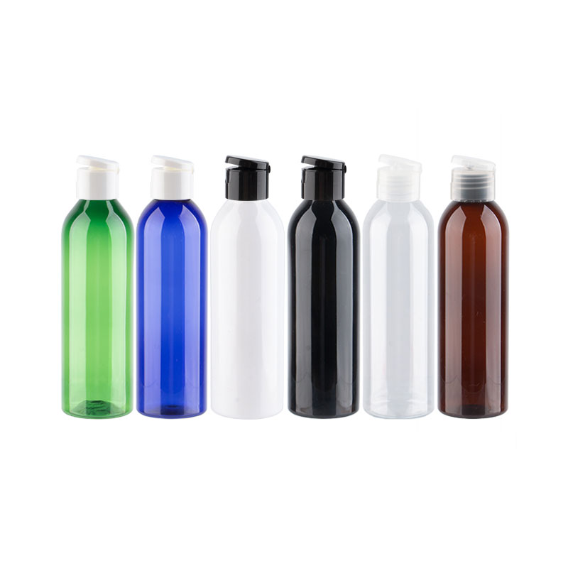 Best of 25pcs 150ml 200ml 250ml Empty Clear Amber Refillable Cosmetic Bottle With Plastic Flip Cap 200cc Capacity PET Shampoo Container Reviews & Tips