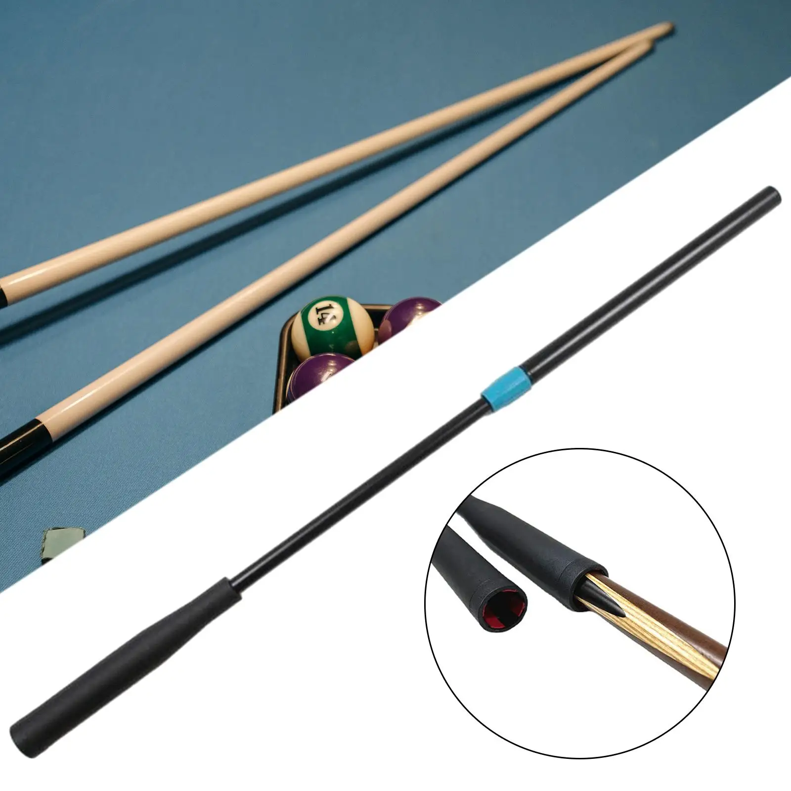 Pool Cue Extender Aluminum Alloy Tool Billiards Snooker Cue Extension Parts