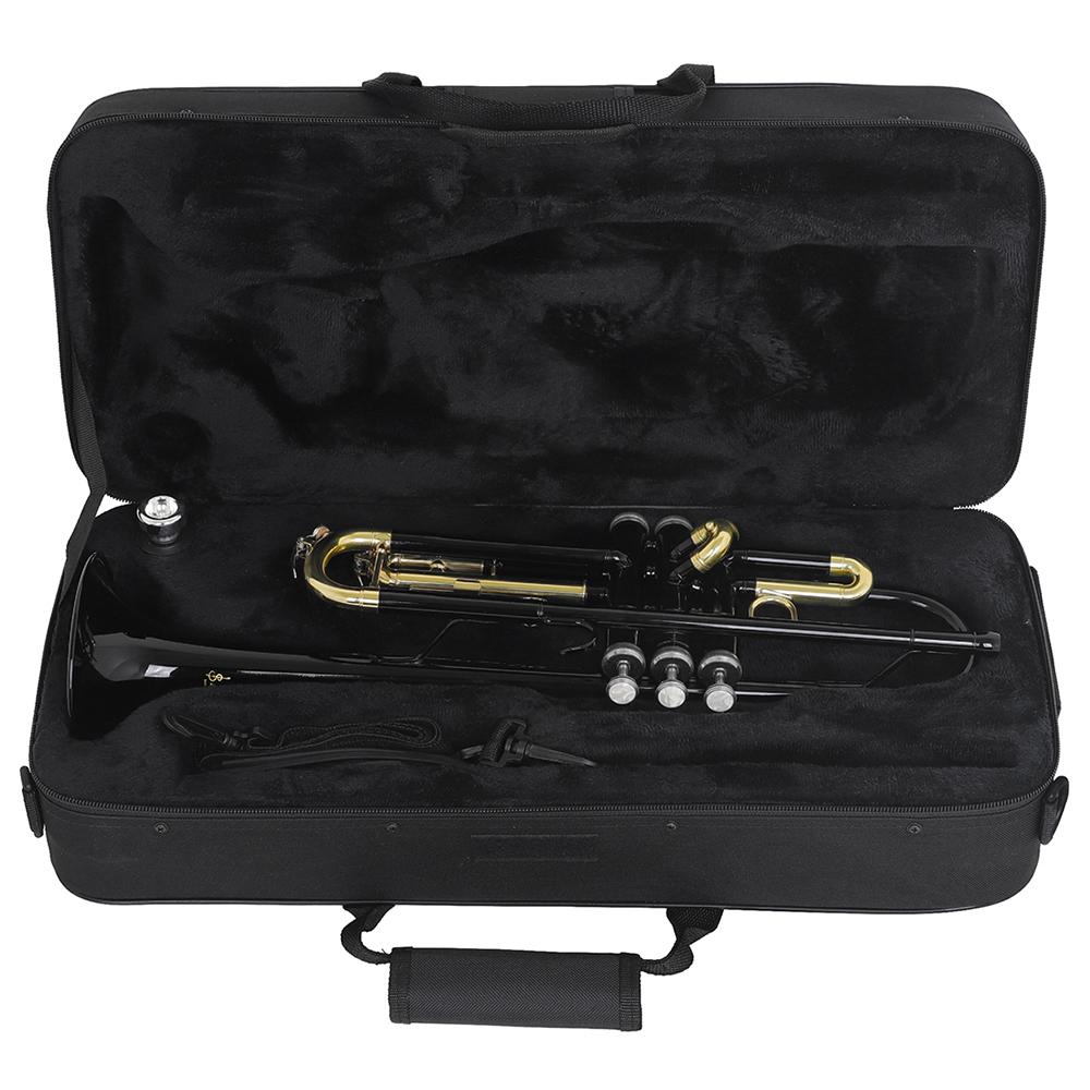 Title 13, SLAD Bb Trumpet Brass Body Colorful Gold Key Tr...