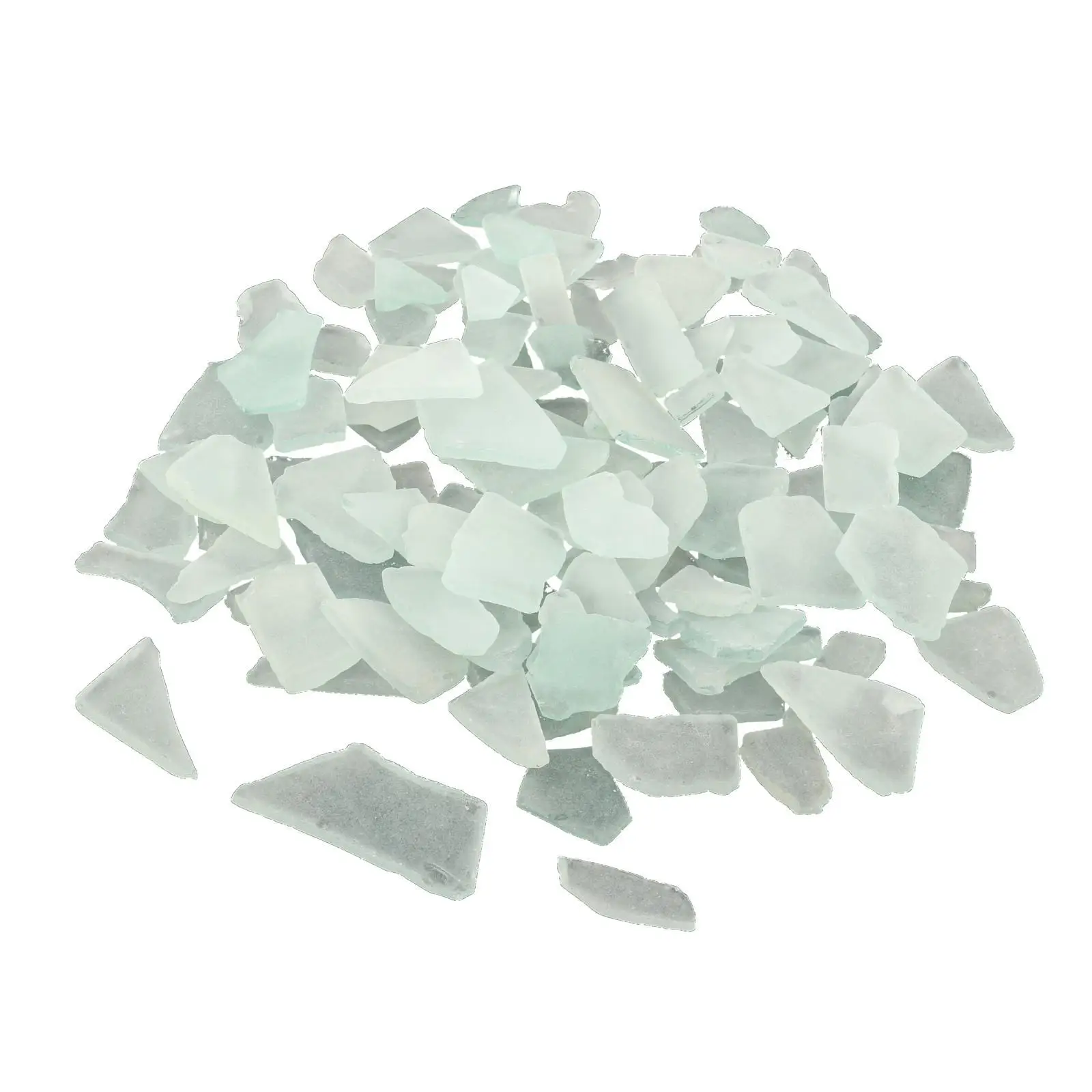 500G Sea Beach Glass Crushed Glass Sea Glass Bulk Seaglass Pieces Flat for Wedding DIY Art Craft Supplies Party Home Decoration