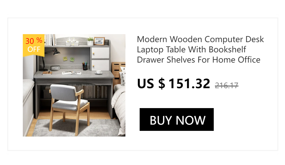 Computer Desk Bookshelf Integrated Shelves Drawers Large Laptop Home Bedroom Student Study Writing Desk Simple Office Table