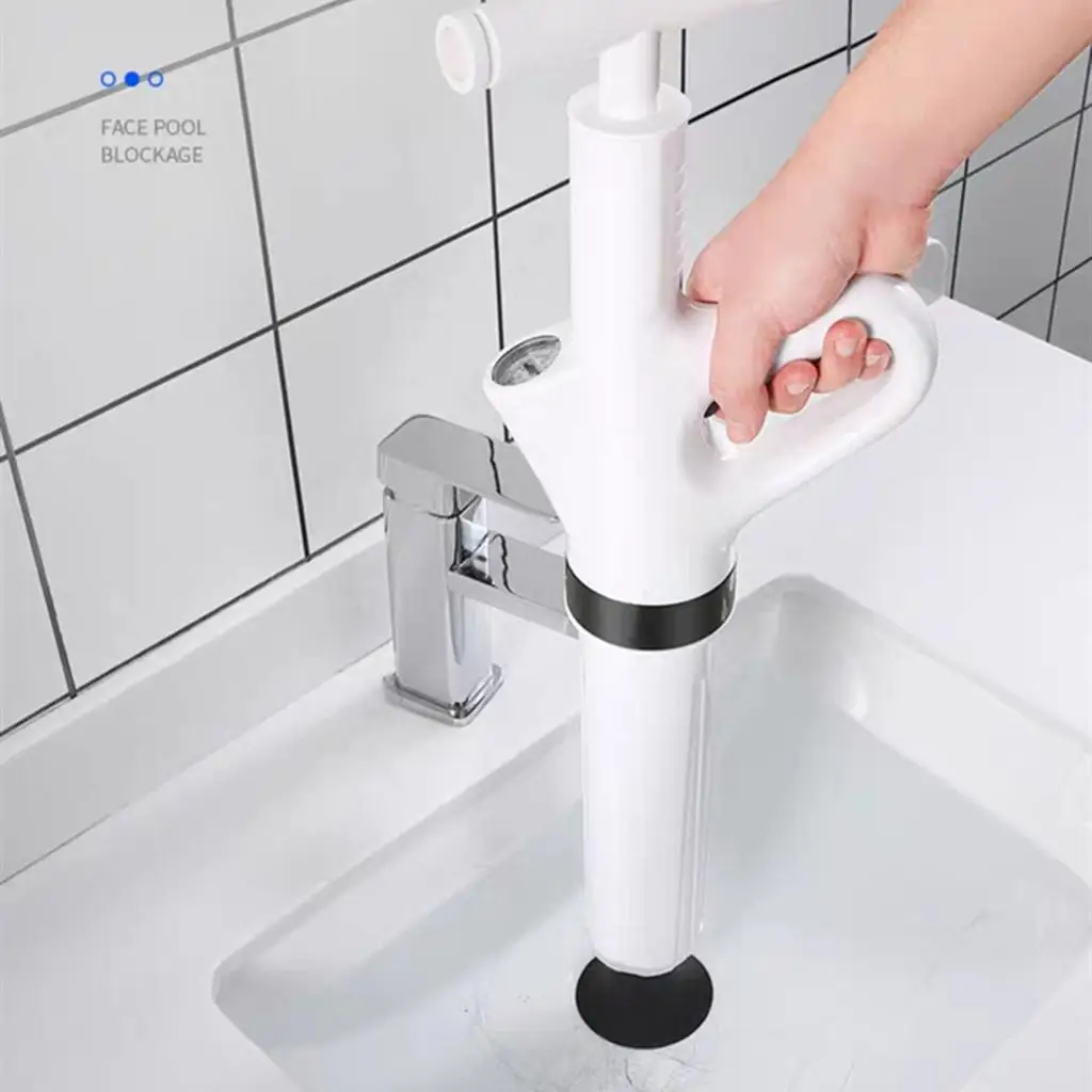 Toilet  Pressure Plunger Pump Kits  Cleaner for Bathtub Shower