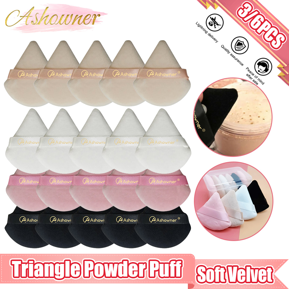 Best of Mini Triangle Powder Puff Velvet Makeup Sponge For Face Soft Powder Puff Eyes Contouring Shadow Blender Washable Cosmetic Tool Reviews & Tips