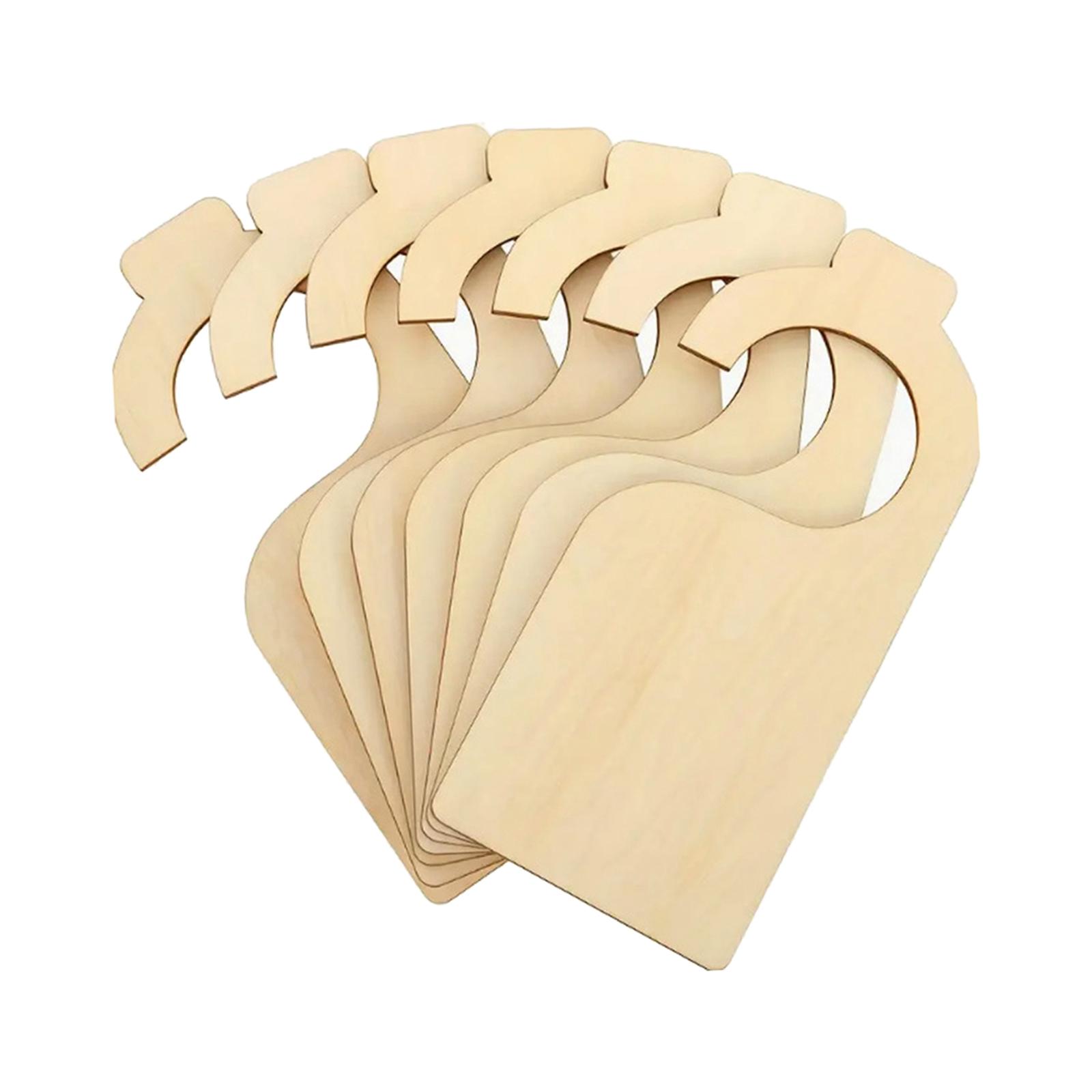 7 Pieces Clothing Rack Size Dividers Wooden Closet Organizers Portable for Department Stores Closet Bedroom Wardrobe Baby Gift