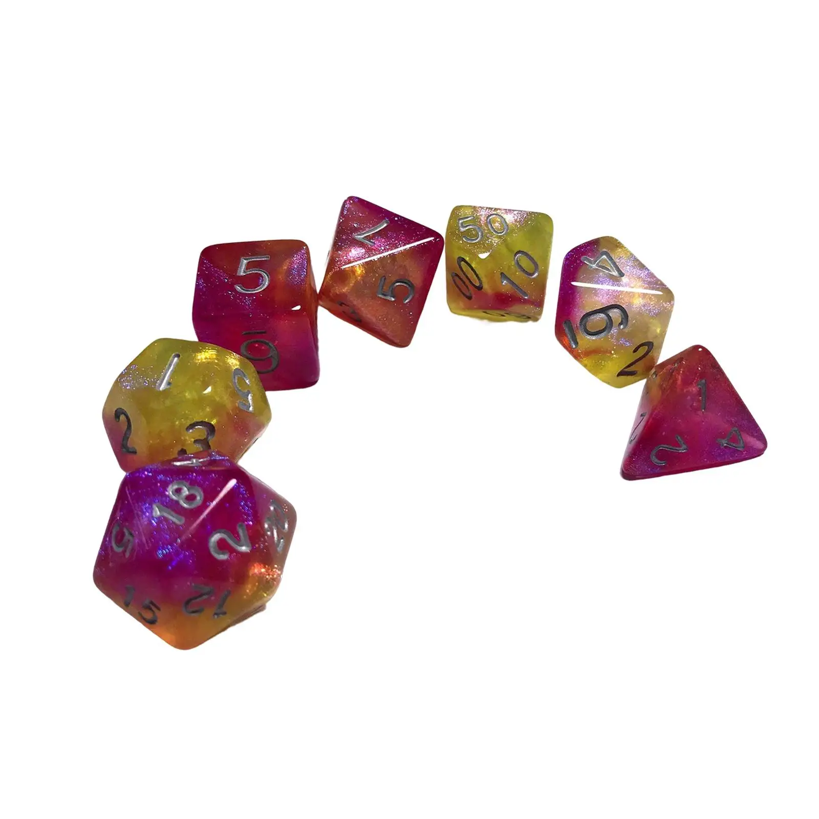 Acrylic Multi Sided Dices for Entertainment Math Party Supplies