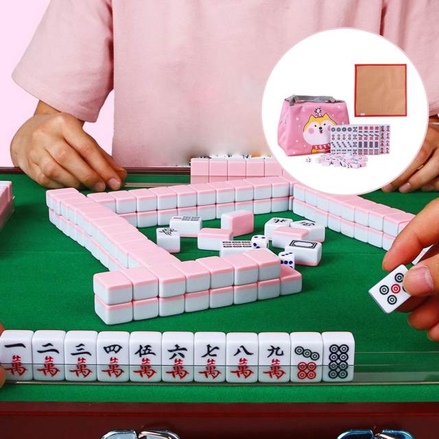 Hot Mini 22MM/24MM Portable Travel Mahjong Set Carry Bag Mah-jong With  Leather Table Mat Indoor Entertainment Majiang Board Game - AliExpress