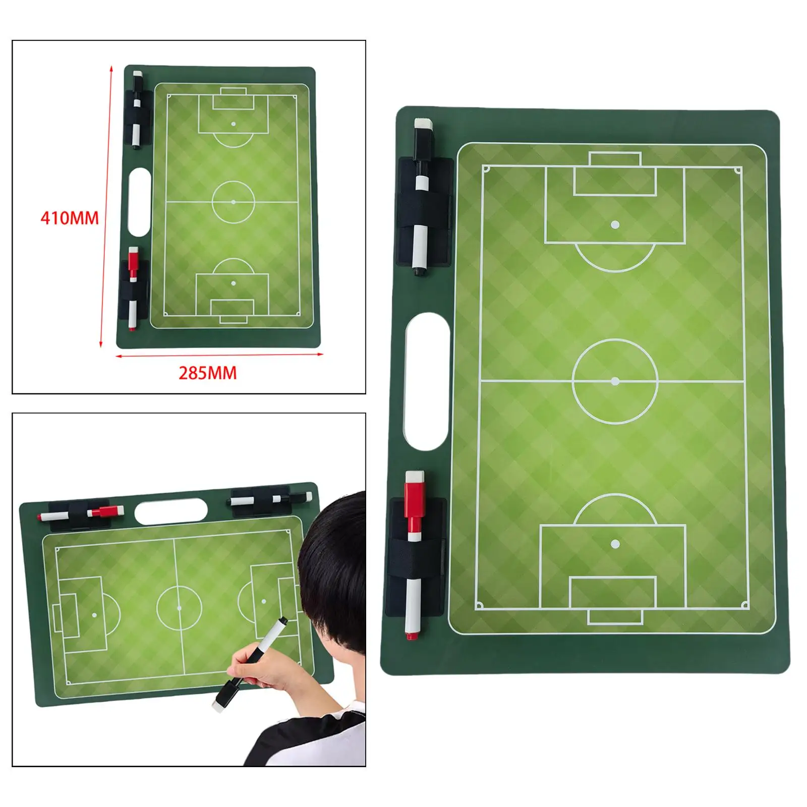 Football Coaching Board Layout Notebook Writing Boards Marker Board Coaches Clipboard Soccer Professional for Practice Coach