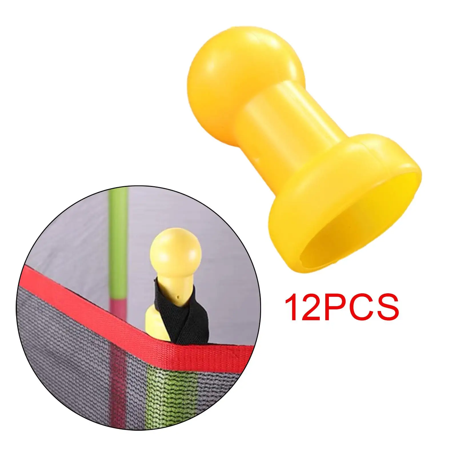 12 x Trampoline CAPS Enclosure Pole Caps Trampoline Accessories