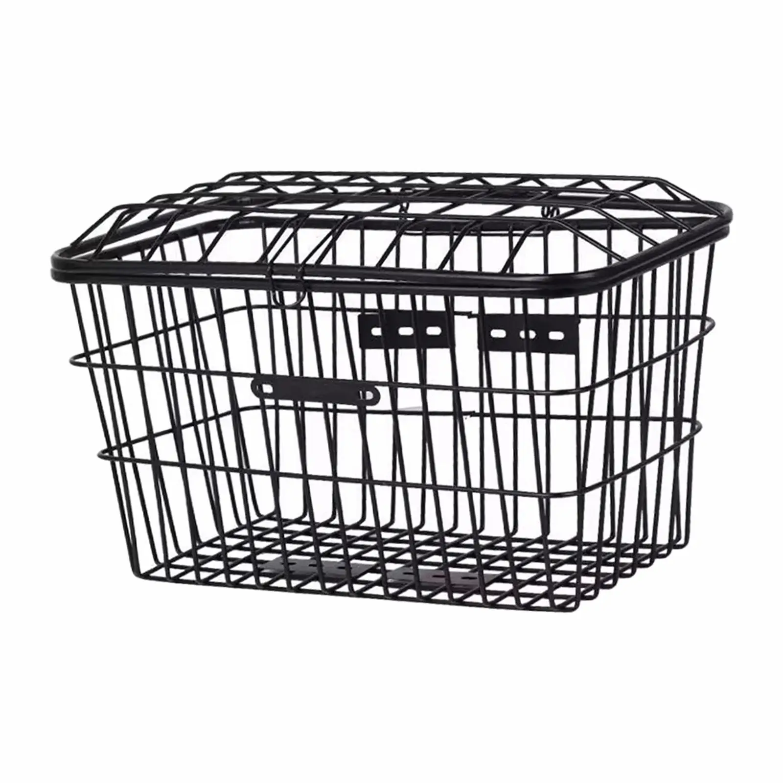 Bike Rear Basket Decoration Holder Thicken Riding Storage Gadget Black Universal Accessory Durable Bike Storage Basket with Lid