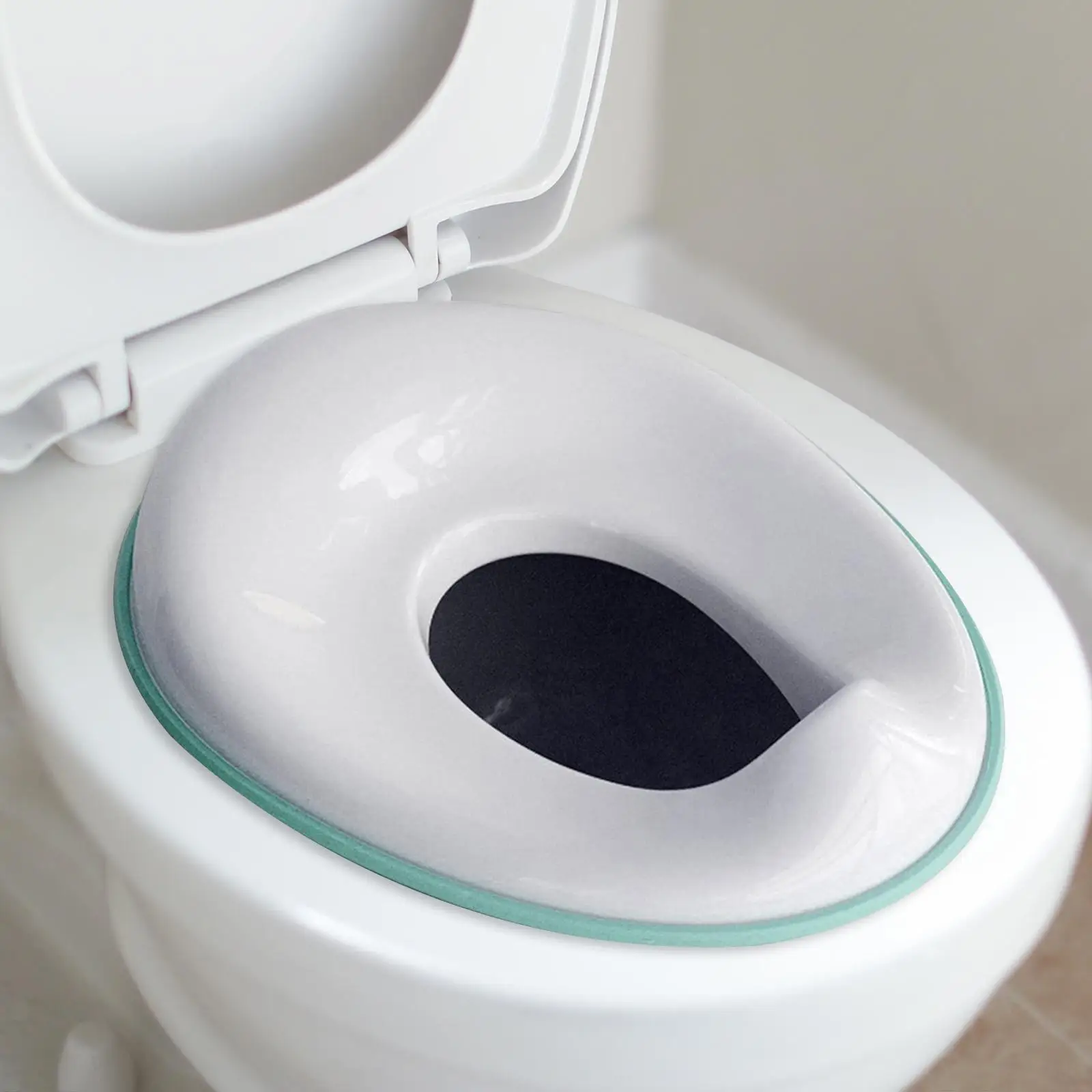 Toddler Toilet Seat Has Storage Hook Space Saving Non Slip Toilet Trainer