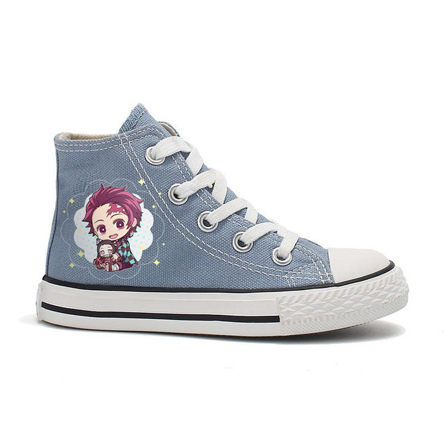 Demon slayer Nezuko anime sneaker custom top shoes size 5Y