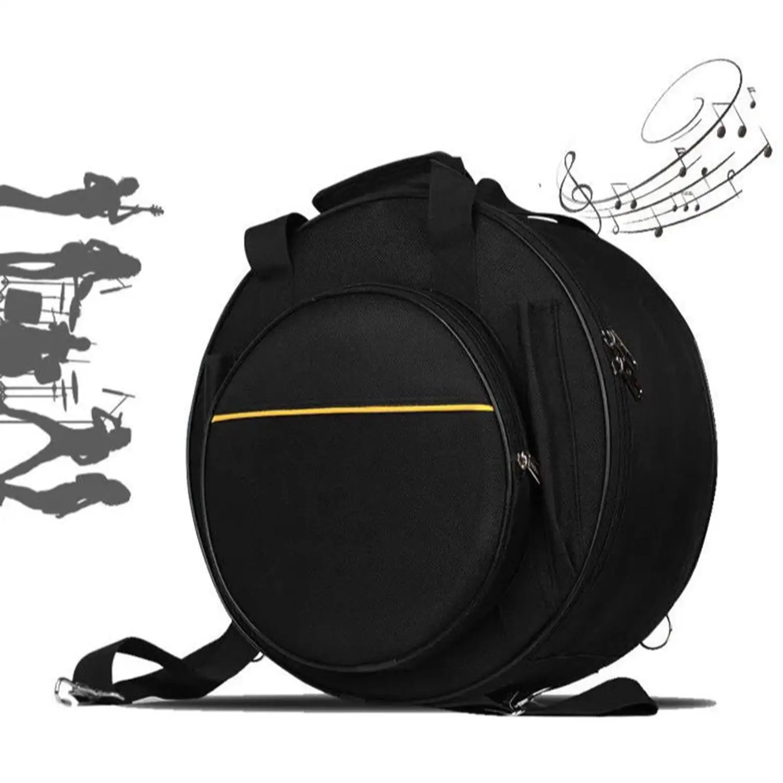 Snare Drum Bag with Pocket Snare Drum Carrying Bag Case for Outdoor Travel Perform