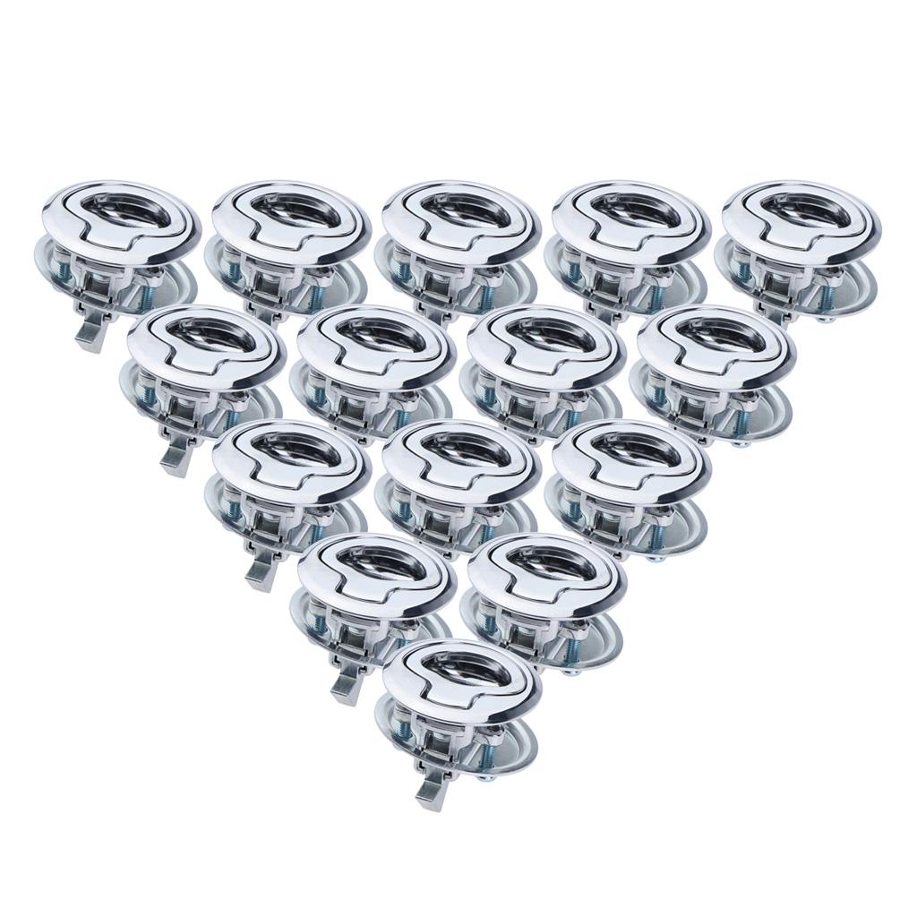 15Pcs Stainless Steel Flush Door Pull Locker Latch Boat Lift Handle