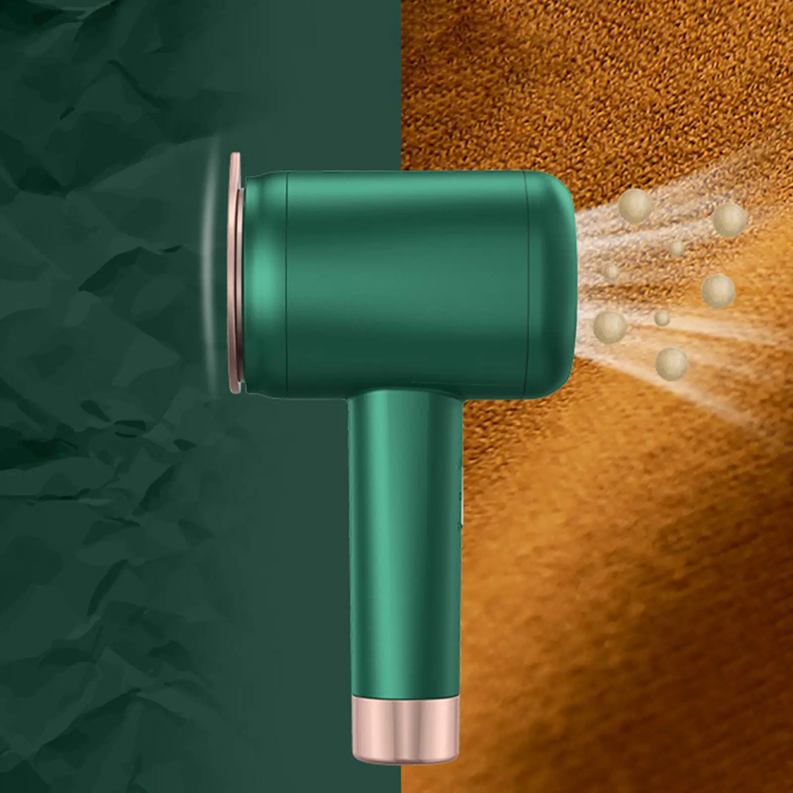 جهاز بخار حديد الاستخدام المزدوج، كرة شعر لإزالة الشعر باللون الأخضر، جهاز كي الملابس بالبخار الجاف والرطب للاستخدام المنزلي خارج المنزل