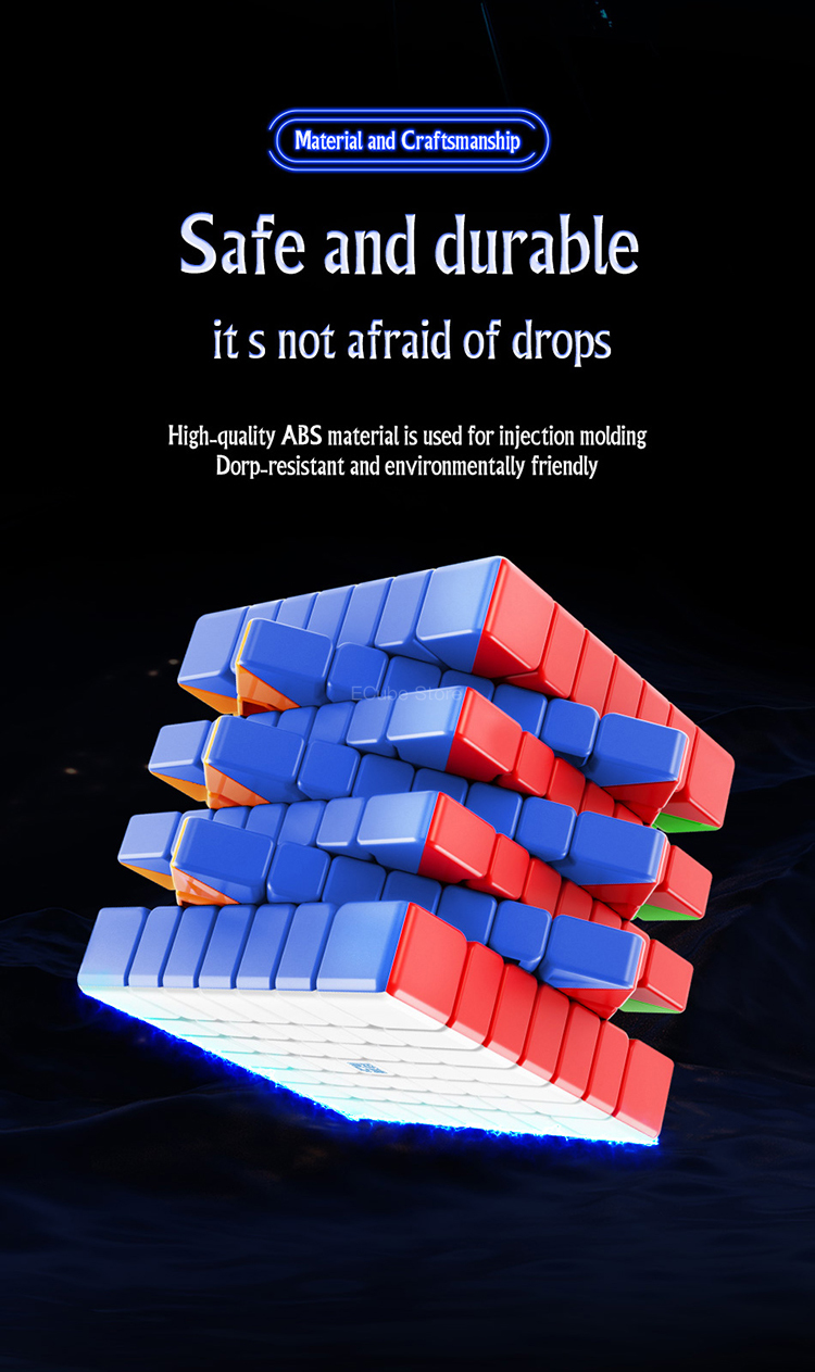 Cube-MOYU MeiLong 7 V2 7x7x7, Cubo magnético de velocidad, juguetes profesionales sin pegatinas, MoYu MeiLong 6