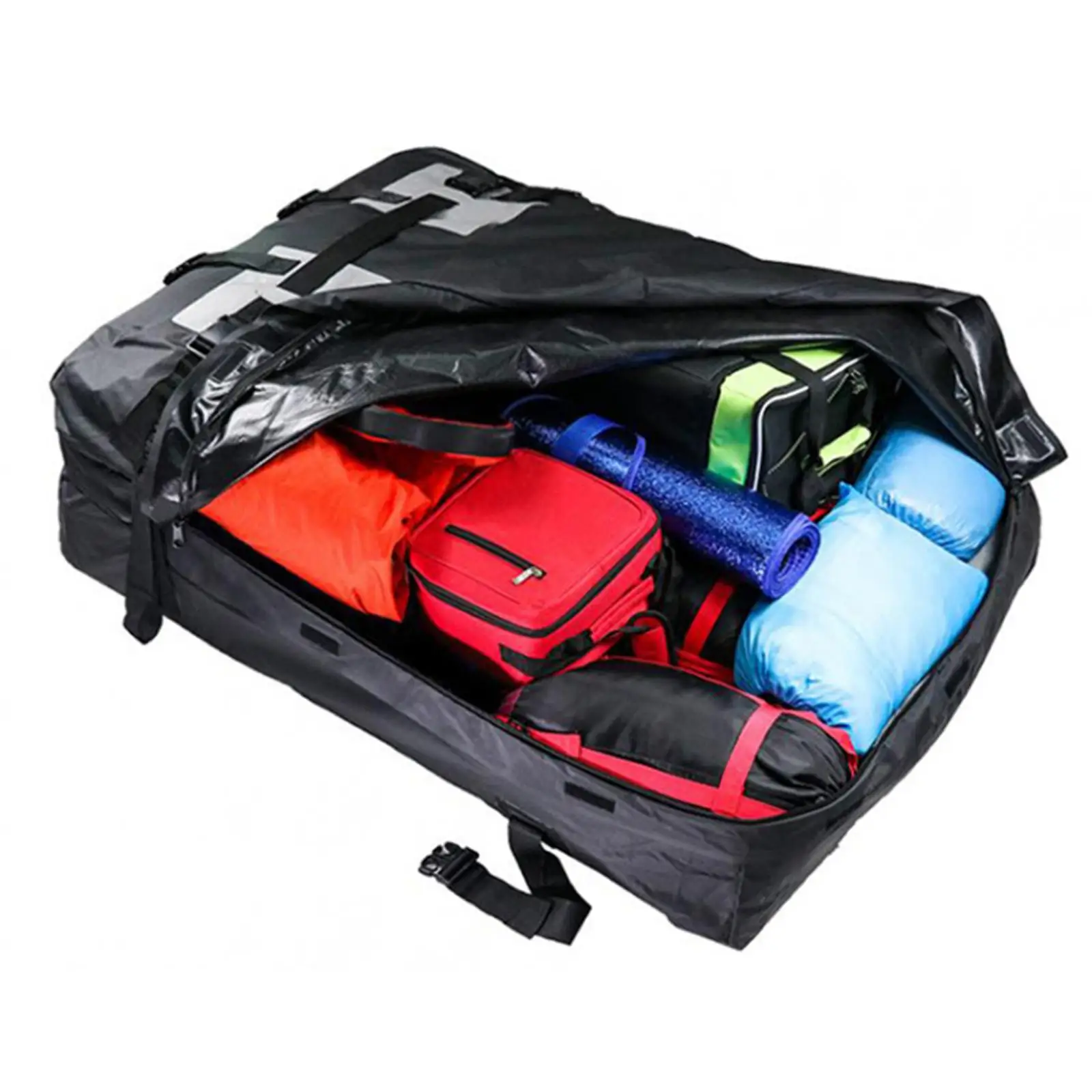 15 Cubic Feet Car Rooftop Bag Auto Roof Luggage Bag Waterproof Carrier Bag Waterproof Rooftop Cargo Carrier Bag for SUV Cars