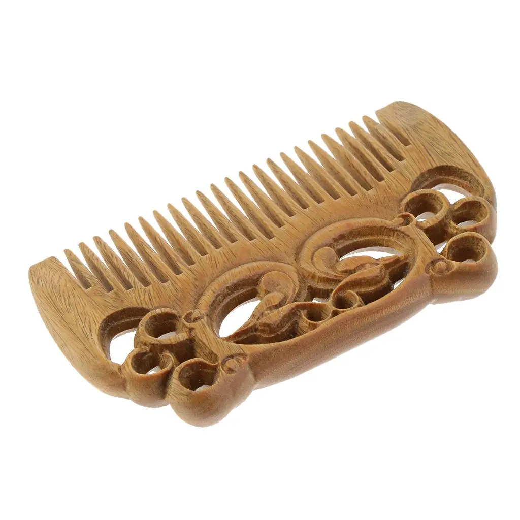 2X Handmade Natural Comb Fine Tooth Hair Comb Beard/Hair Care