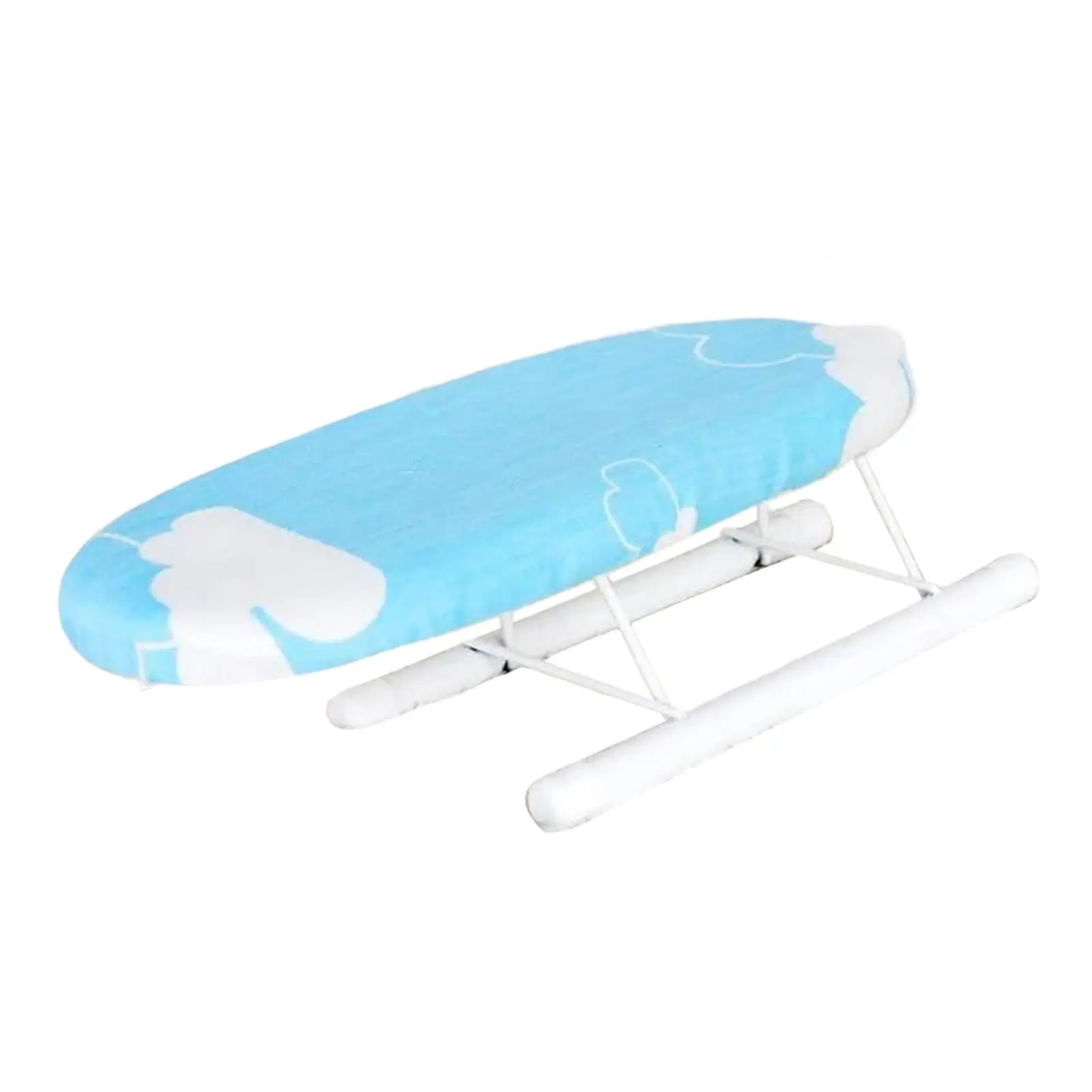 Mini Ironing Board Foldable Washable Sleeve Cuffs Collars Removable for Travel Laundry Sewing Room Dorm Household