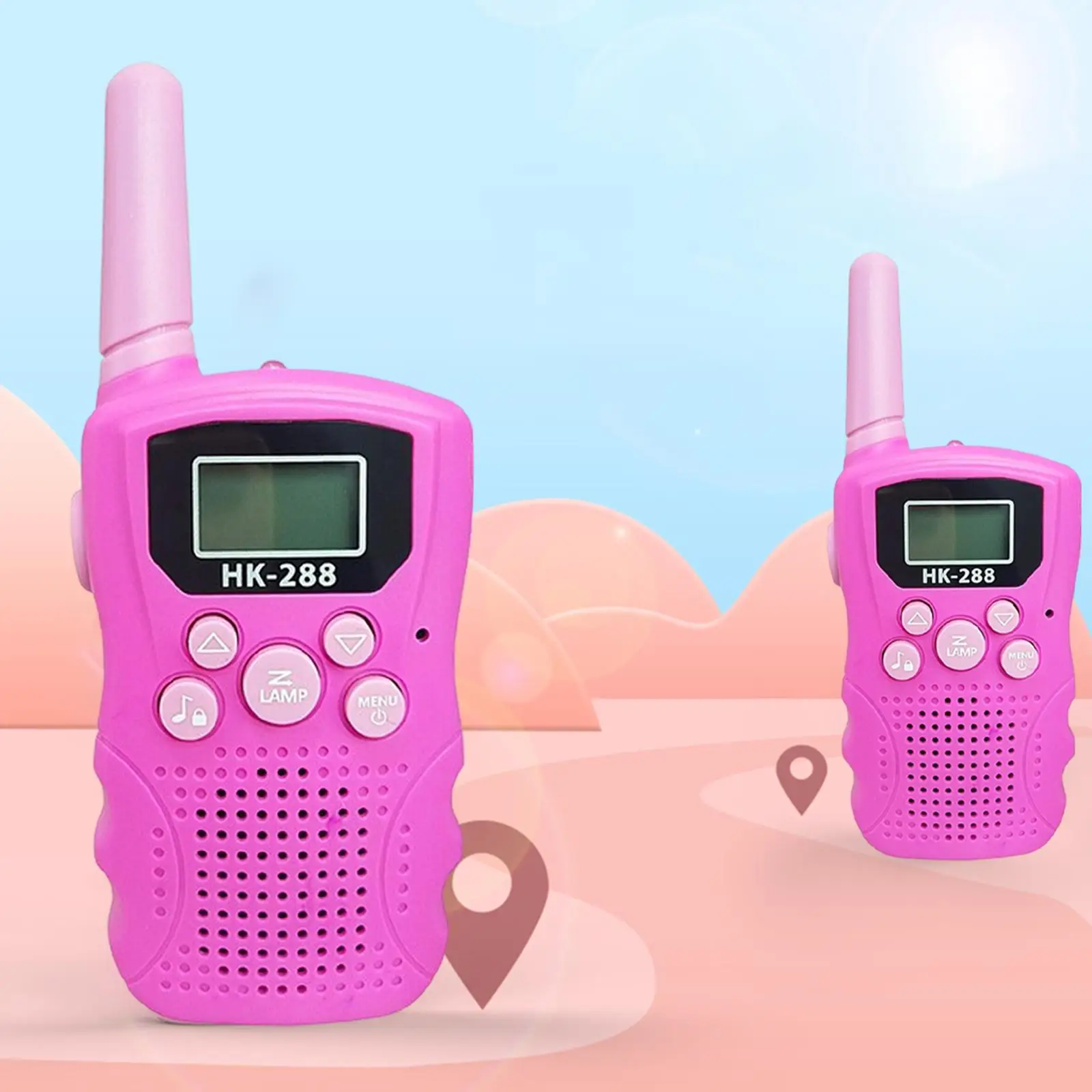 1Pair Kids Walkie Talkies Family Walky Talky for 3-12 Years Old Outdoor Kids