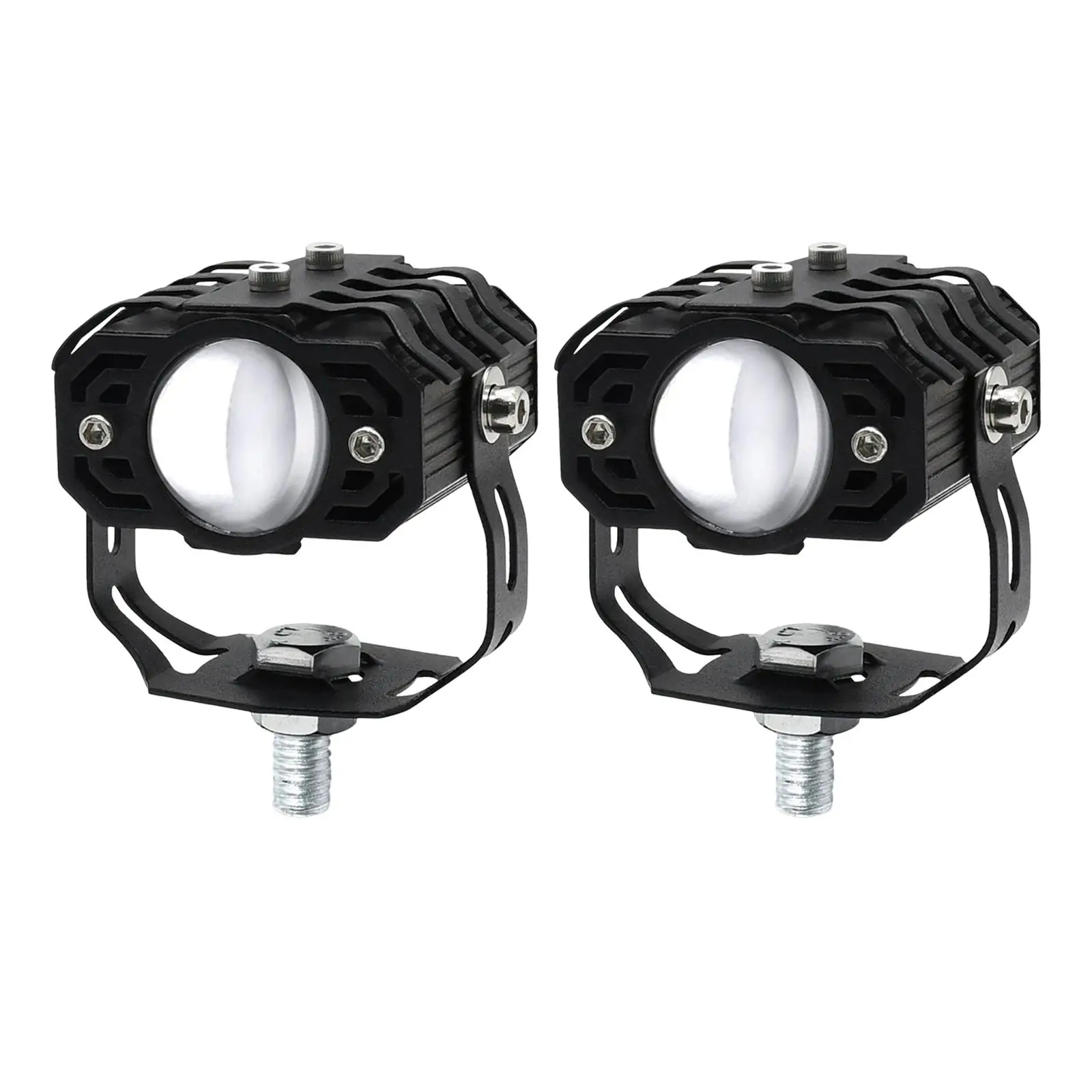2Pcs Motorcycle Auxiliary Driving Lights Mini Spotlights Front for Boat
