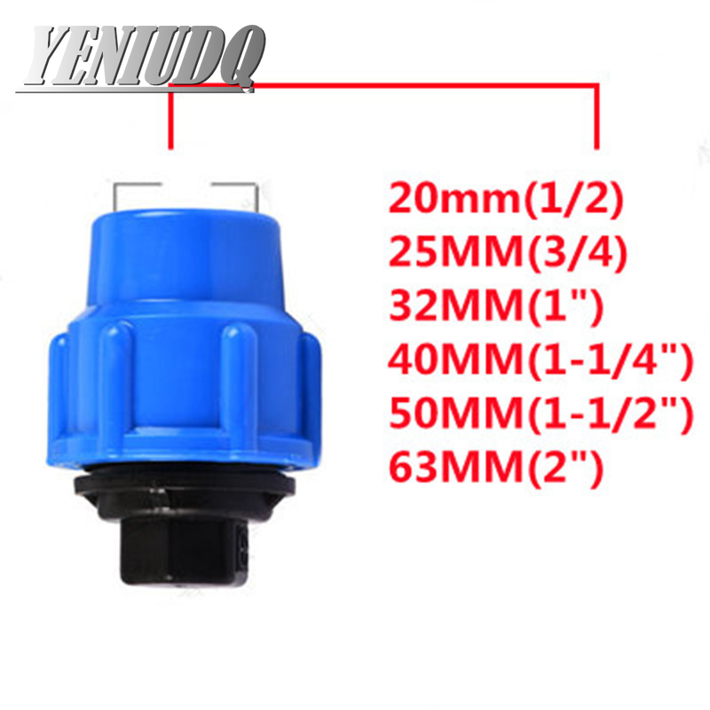 20mm 25mm 32mm 40mm 50mm Wasser sparende bewässerung PE Tippen Rohr Einstecken Schnelle Düse schwarz Kunststoff Rohr Anschluss Armaturen – Detail 1