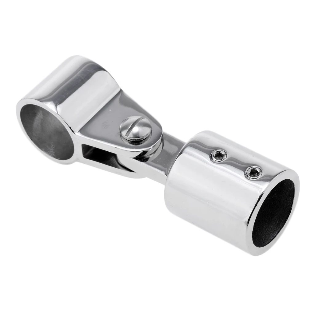 Marine Boat Awning Hand Rail Fitting 1 Inch (25mm) Elbow, 316 Stainless Steel Deck Hardware-Silver