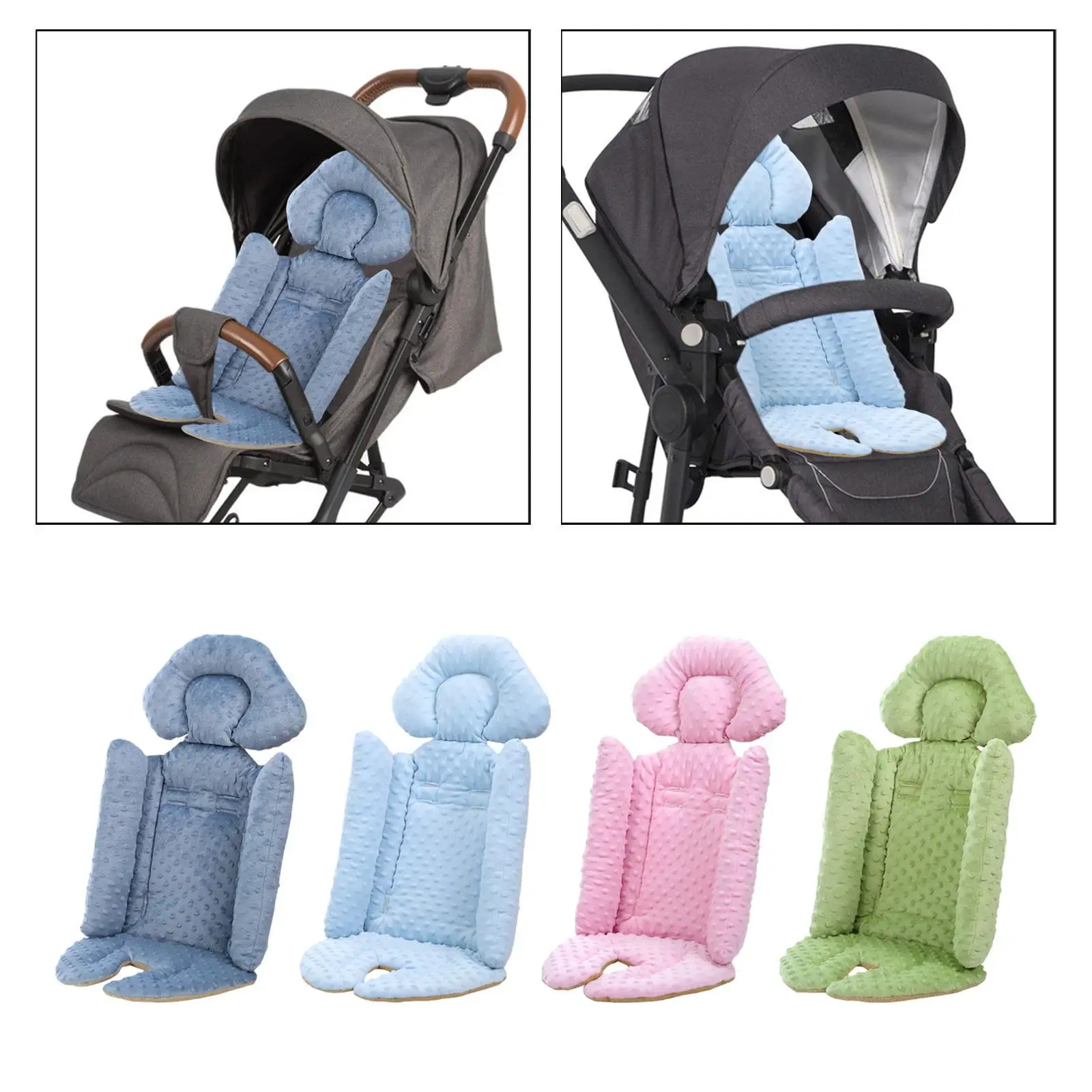 Baby Stroller Cushion Breathable Winter Machine Washable Stroller Mat Pram Seat Cushion Seat Liners for Pushchair Stroller