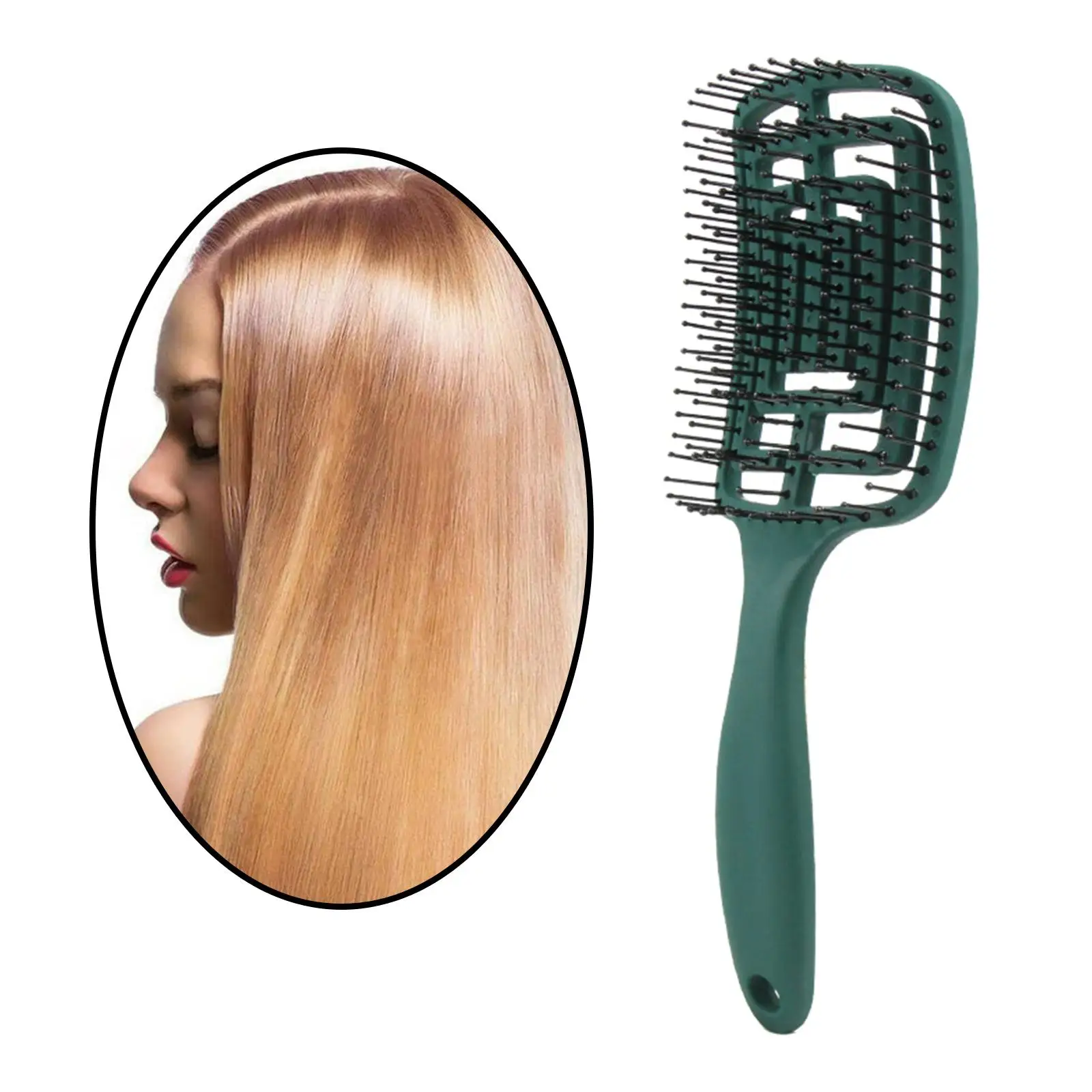 Detangling Der Curved Vented Hair Brush Comb for Men and Women   Hairbrush Long  