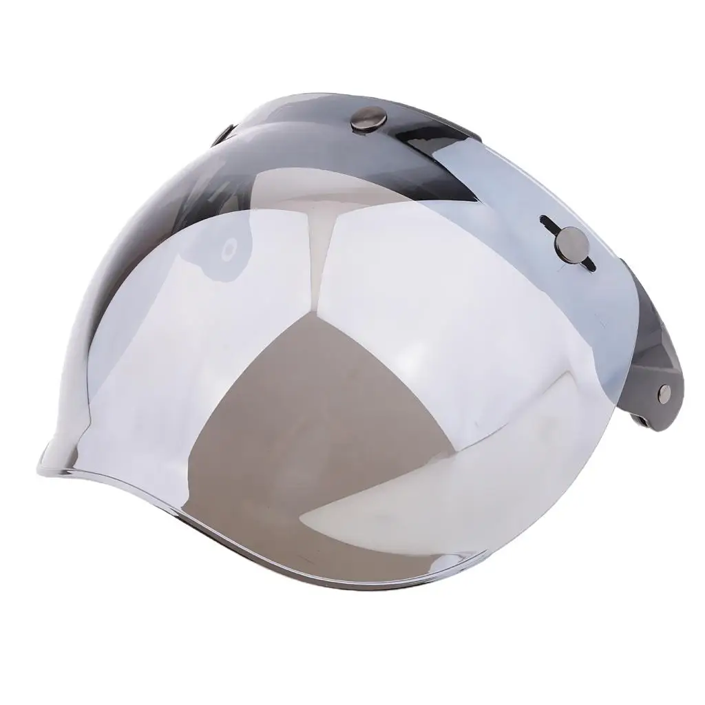 3-Snap Bubble Wind Shield Visor For  Gringo &  Motorcycle Helmet