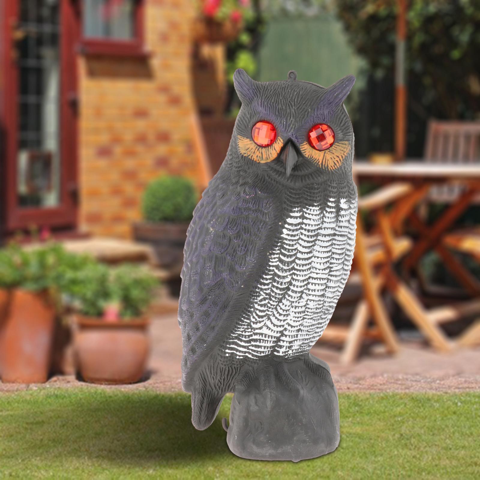 Description Picture 4 of itemFake Owl Decoy Hunting Deterrent Bird Reject Pigeon Cat Crow Scarer Repeller Pest Control for Hunting