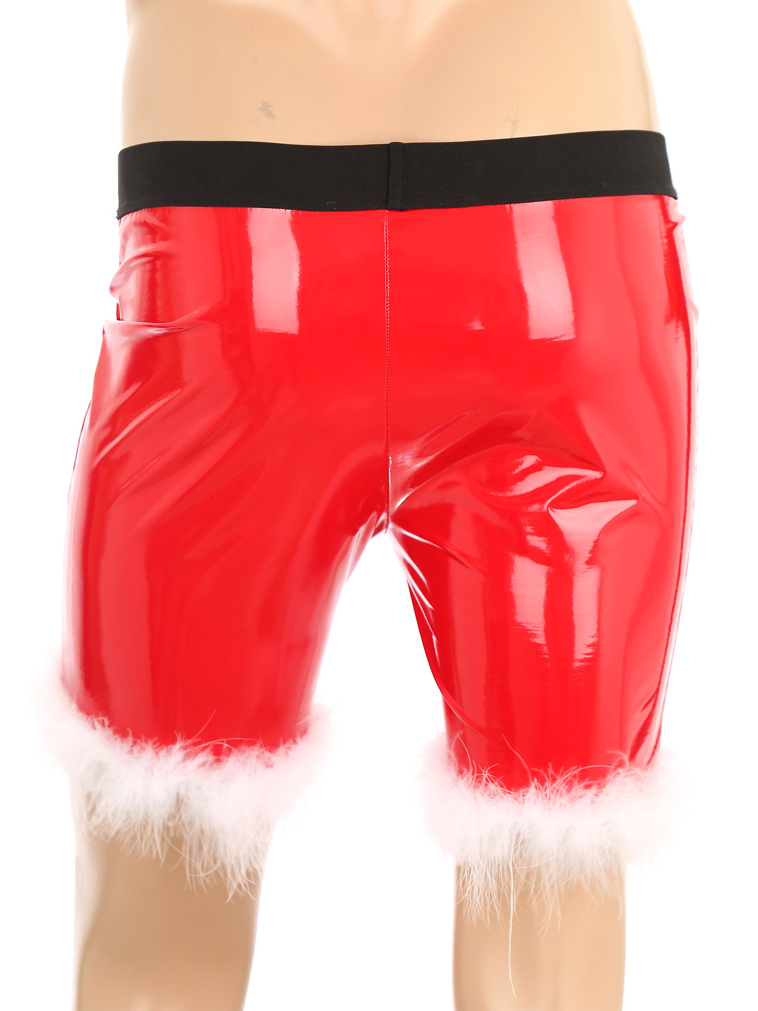 Männer Weihnachten Kostüm Sexy Dessous Set Elastischer Bund Santa Claus Boxer Briefs Shorts mit Hut Karneval Weihnachten Party Clubwear – Detail 28