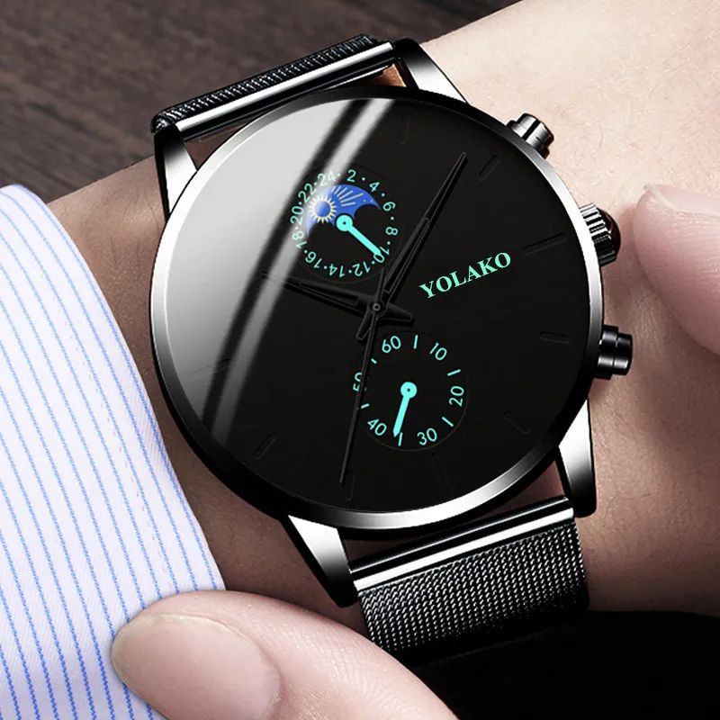 Watch for Men Luxury Designer Popular Men's Net Belt Watch Simple Style Men's Fashion Busess Quartz Watch Relogio Masculo