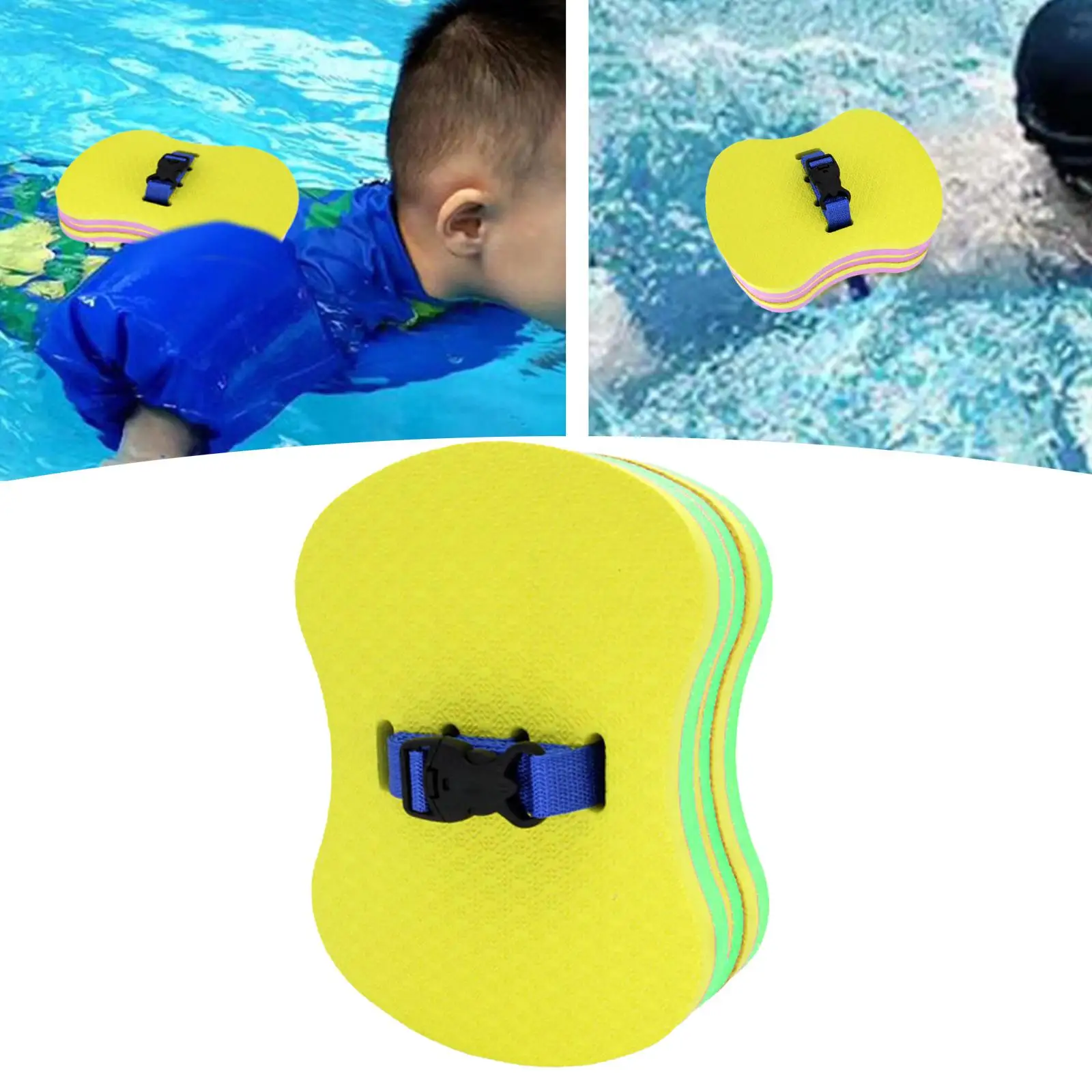 Adjustable Back Foam Floating Belt Waist Pool Exercise Equipment Beach Surfboard Equipment Swimming Kickboard for Beginners Wave