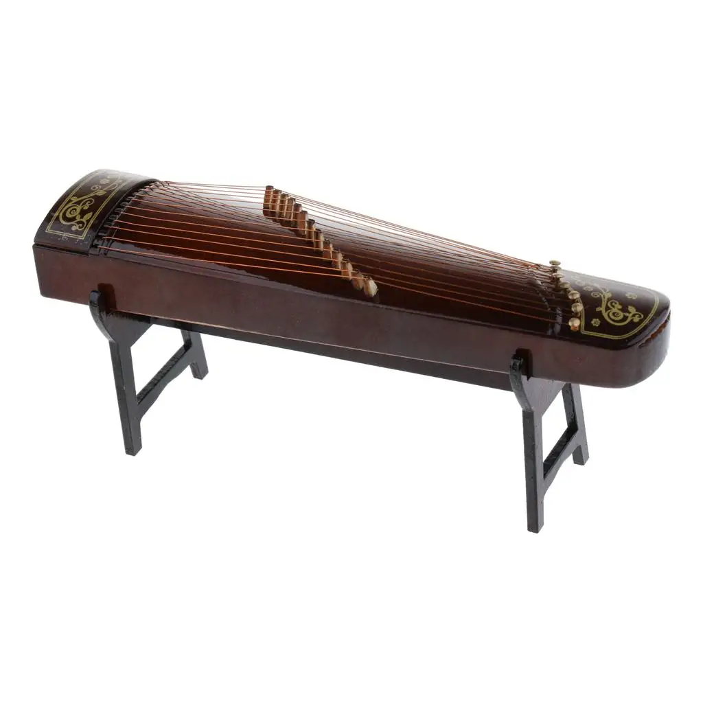 Miniature Guzheng Chinese Zither Mini  Musical Instrument Birthday Gift