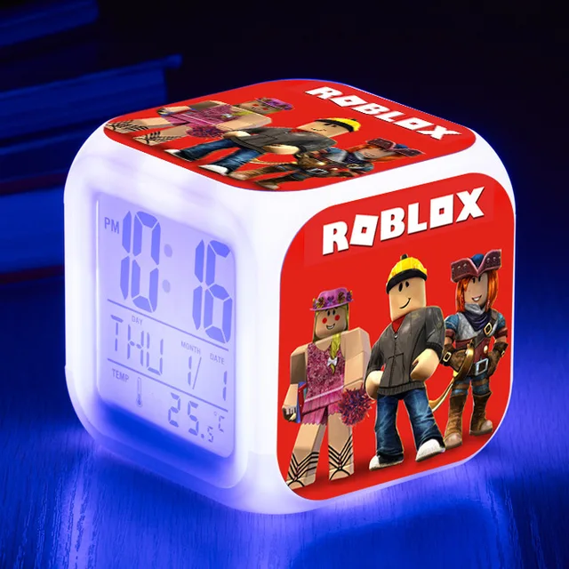 Jogo Roblox Despertador Colorido Grande Tela Digital Relógio