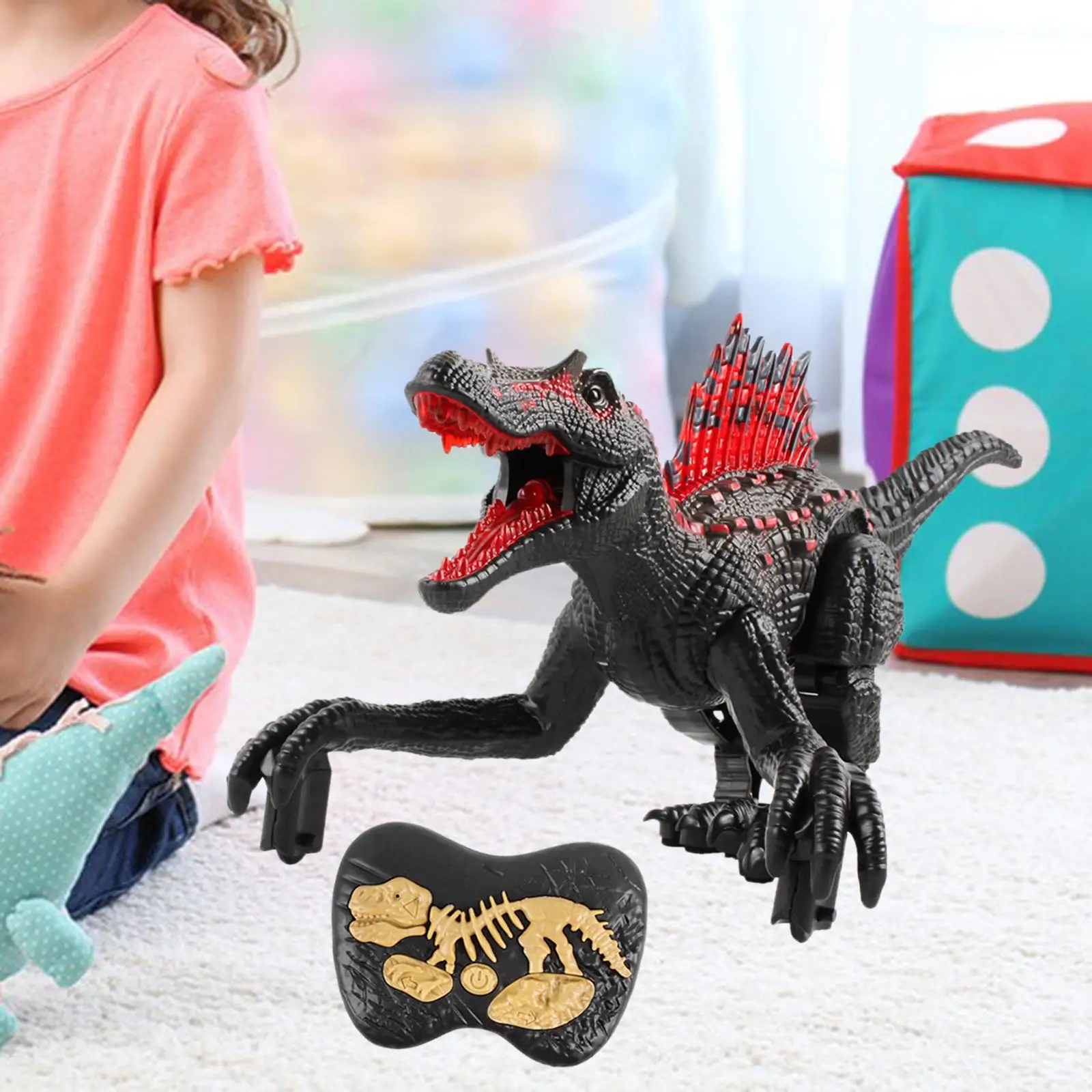 Electronic RC Dinosaur Prehistorical Animal Figure Learning Toy for Kids