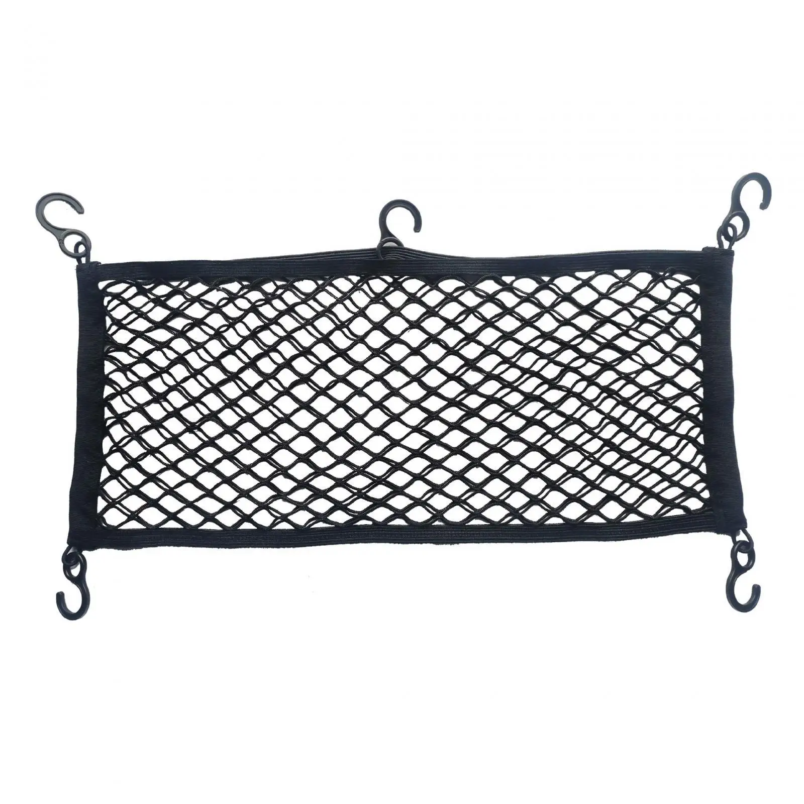 Folding Trolley Carts Net Cargo Net Carts with 5 Hooks Multifunctional Wagon Cargo Net Camping Carts Net for Toys and Snacks