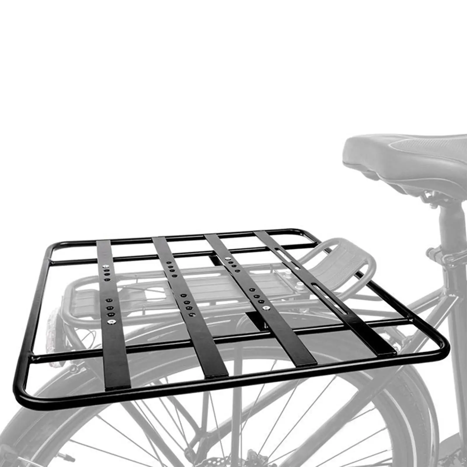 Bike Back Shelf Camping Waterproof Metal Frame Easy to Install Travel Carrier Universal Detachable Bike Back Racks Rear Rack