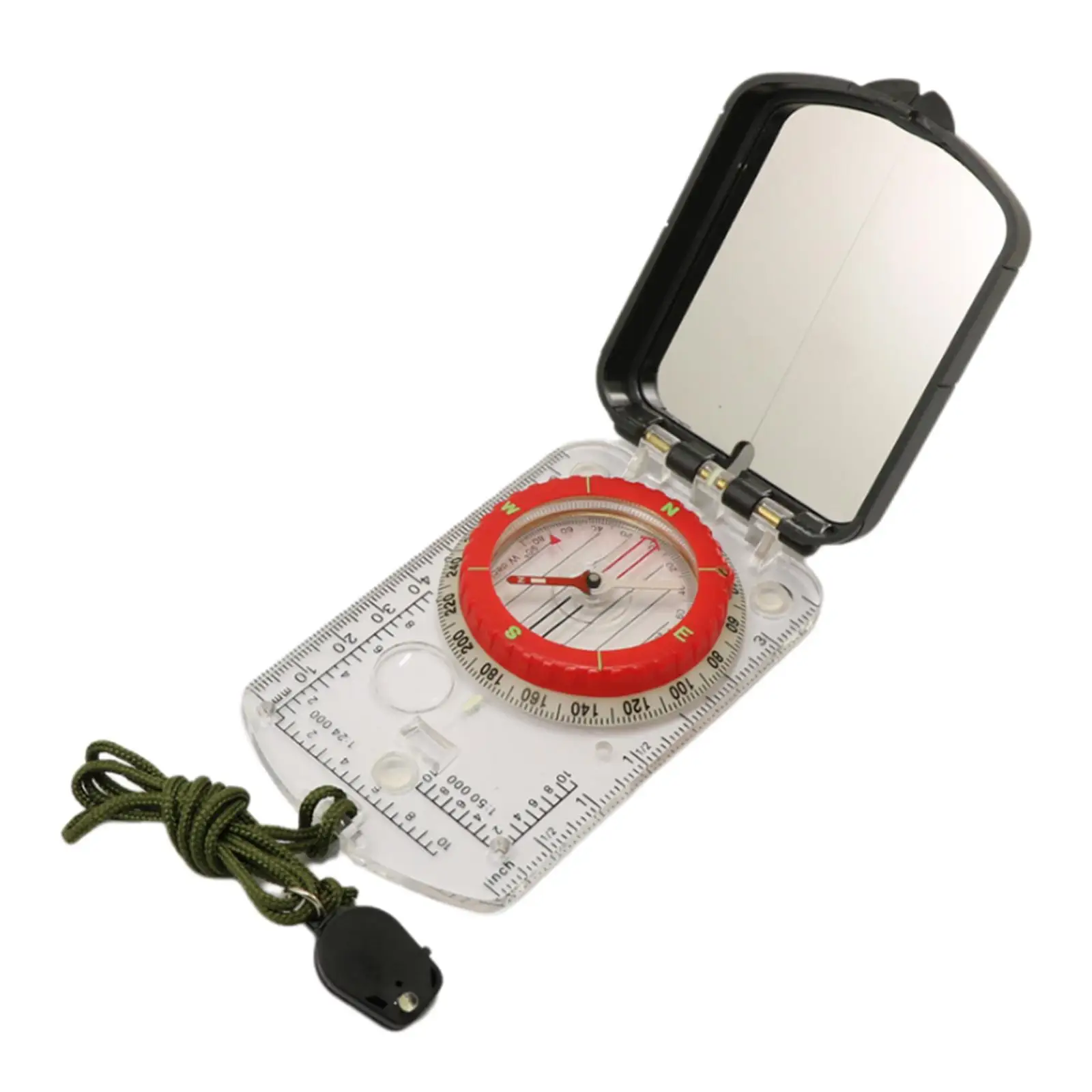 Professional Compass Map Ruler Clinometer Navigation Hunting Backpacking