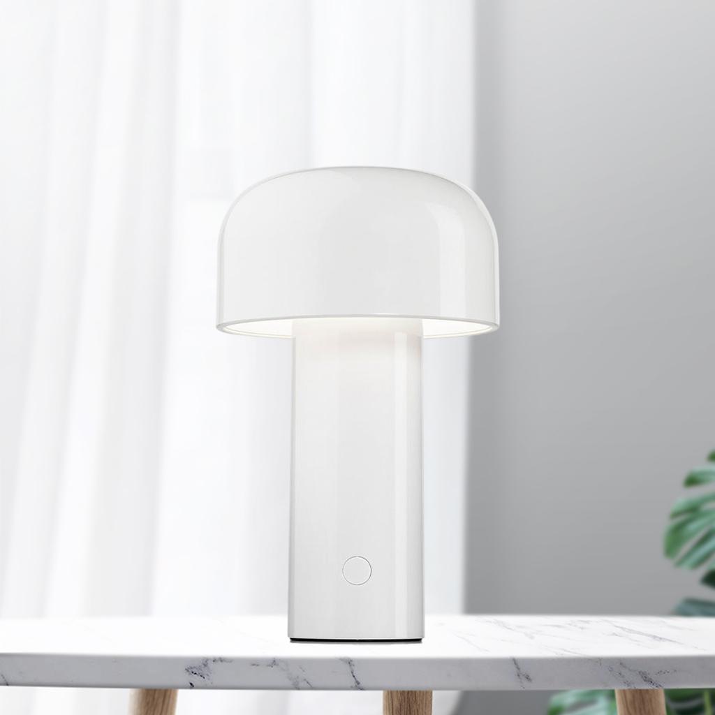 Mushroom Lamp 1800 mAh Creative Nightlight for NightStand Bedside Bar Hotel Bedroom