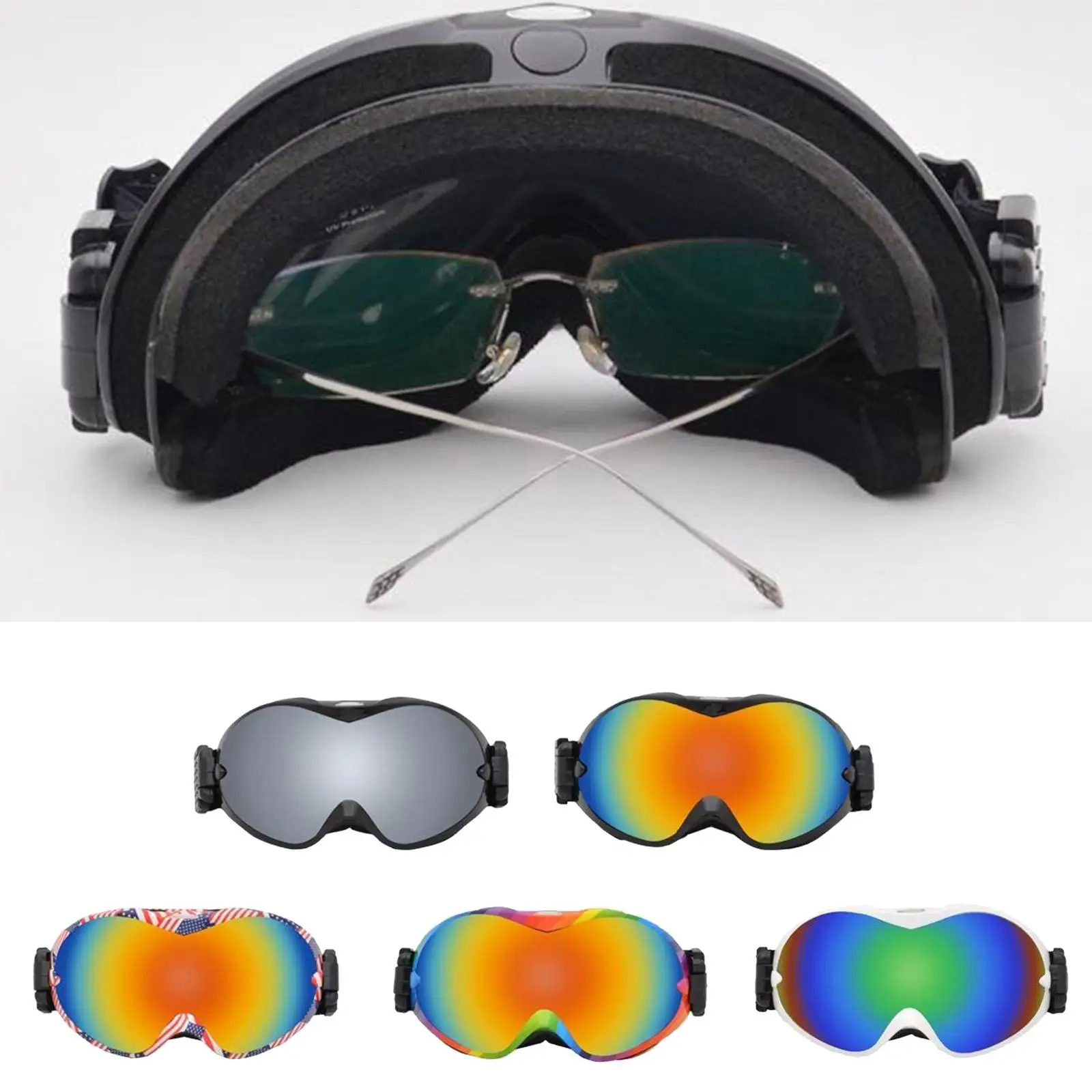 Anti Dust Fog Wind Glasses Goggles UV Ski Snow Snowboard Motorcycle Sunglasses Skating Glasses Eyewear