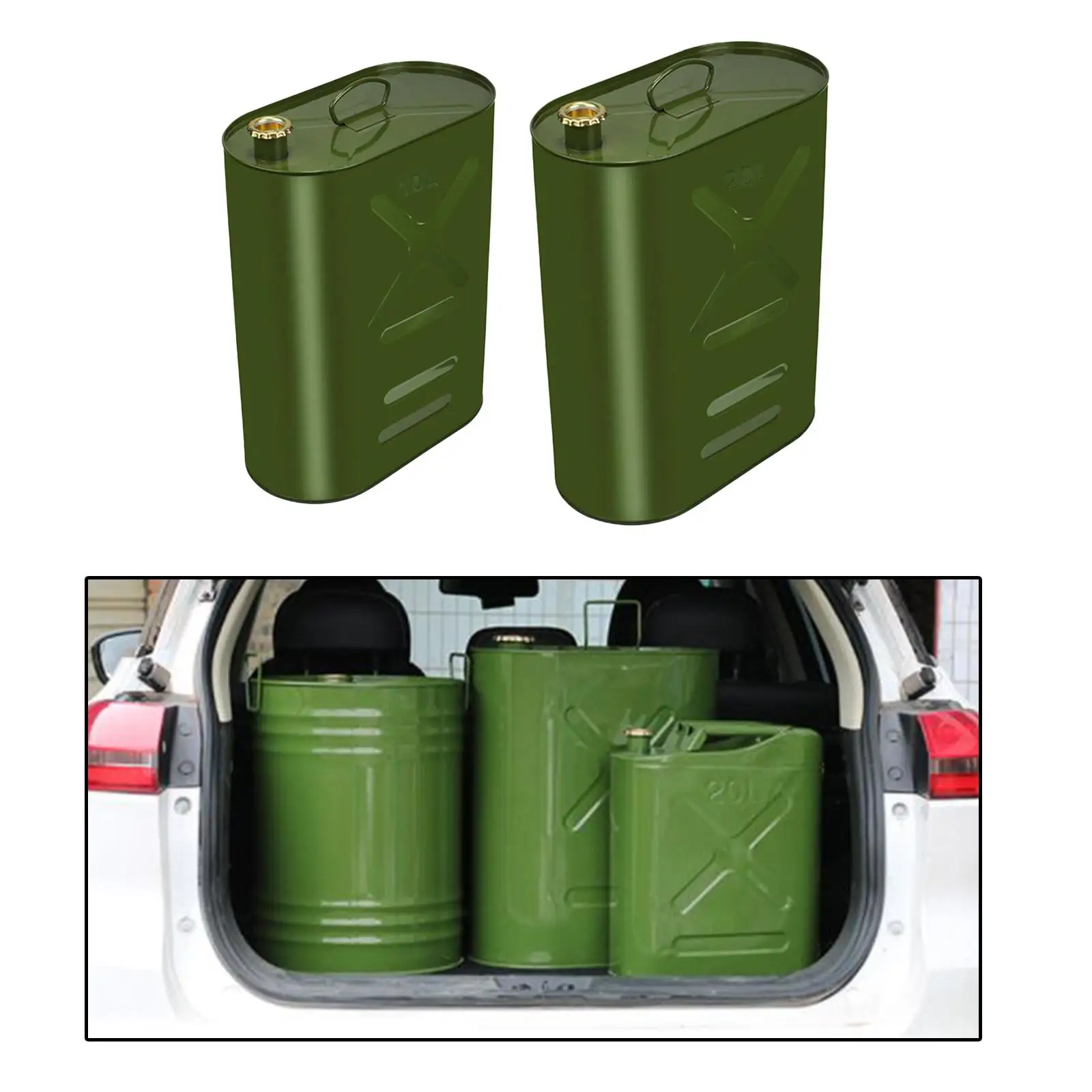 Durable Fuel Tank Fixed Nozzle Vehicle Equipment Leakproof Motorcycle Parts Petrol Cans Container for SUV Household Travel Car