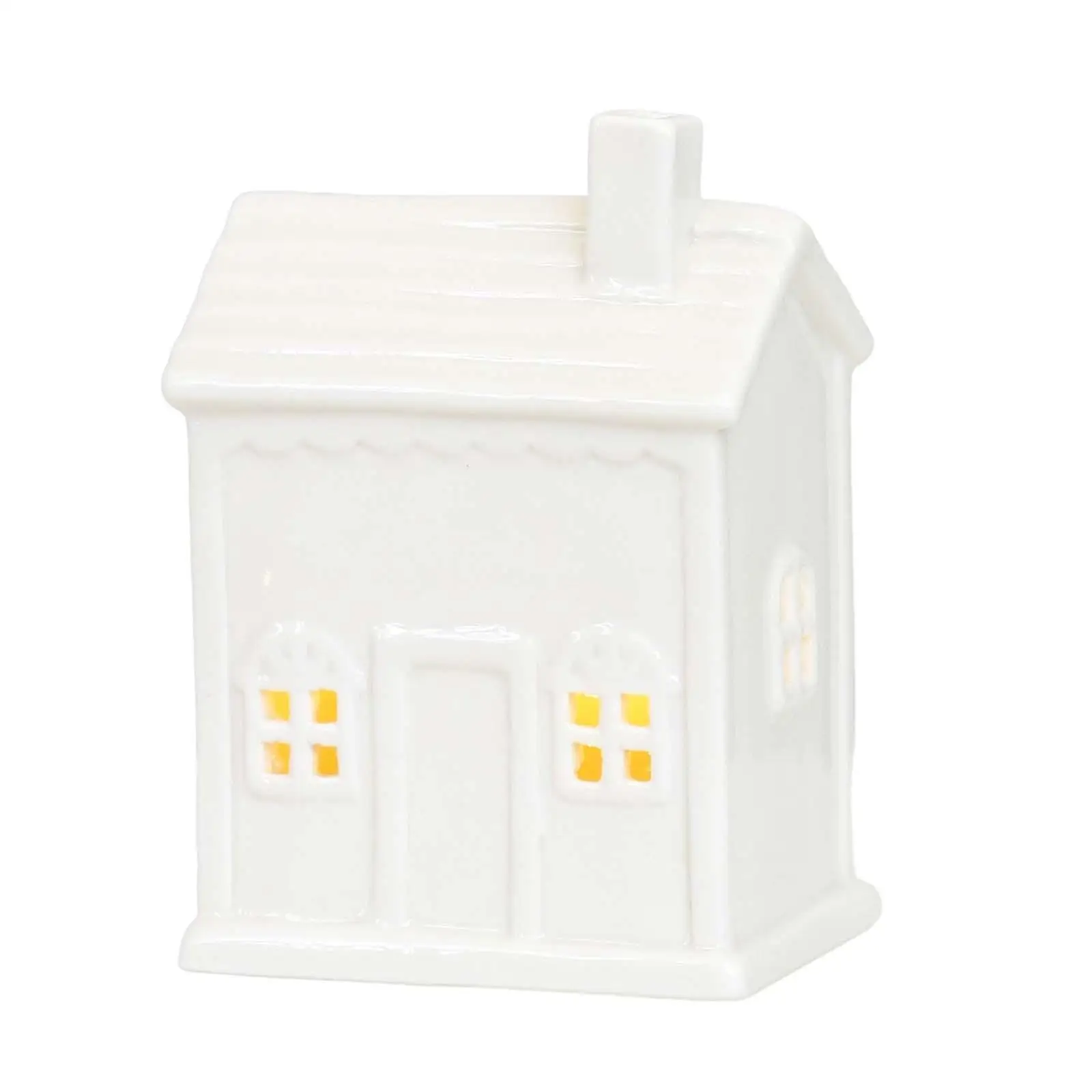 Ceramic House Candle Holder Modern Taper Candle Holder for Tabletop Church Party