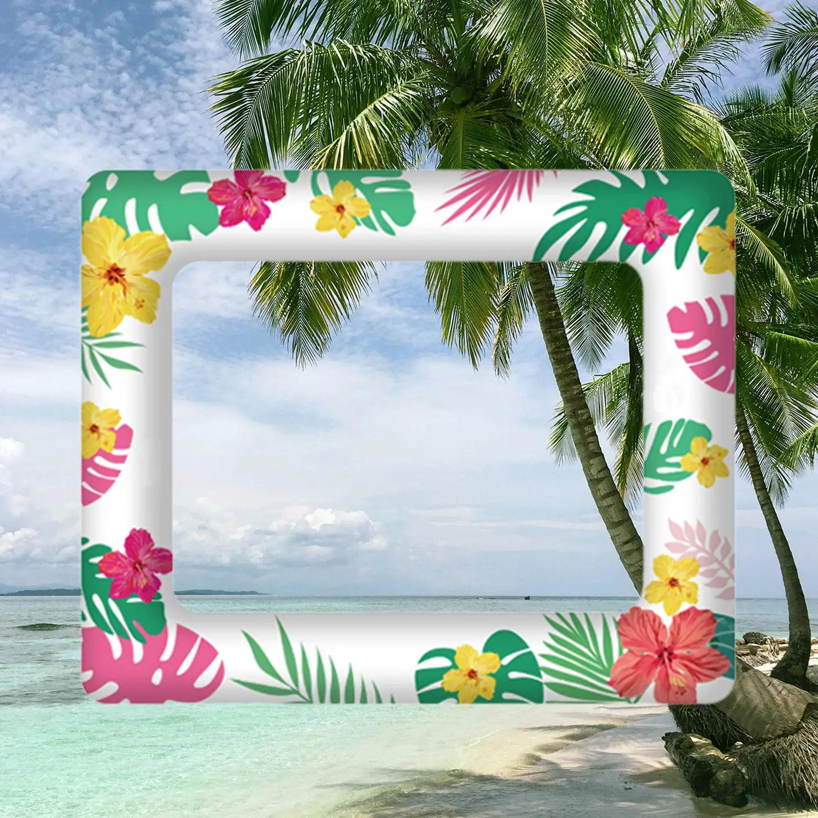 Inflatable Photo Frame Multipurpose Summer Photo Booth Frame Selfie Photo Frame for Friends Carnival Family Wedding Graduation