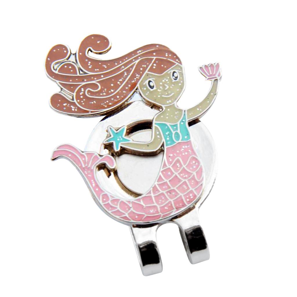 Mermaid Magnetized Visor Clip Golf Ball Marker Presents for Golfer