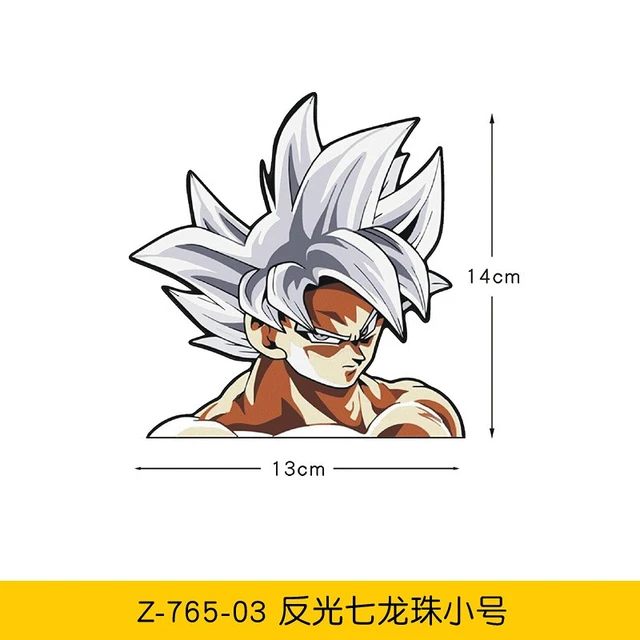 Criativo adesivo de carro bebê a bordo decalques para dragonball goku  desenho animado estilo do carro jdm auto acessórios vinil, 15cm - AliExpress