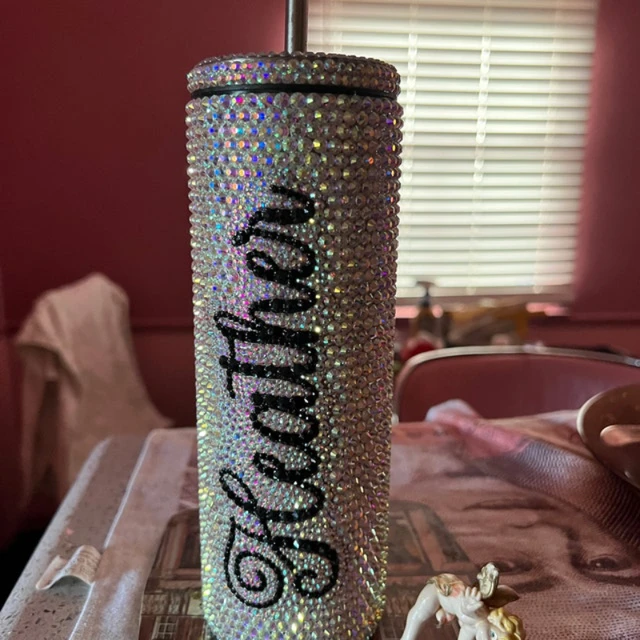 Personalized Rhinestone 40oz Tumbler With Handle Lid And Straw Thermos  Bottle Stainless Steel Tumbler Gift For Mom Gift For Her - Vacuum Flasks &  Thermoses - AliExpress