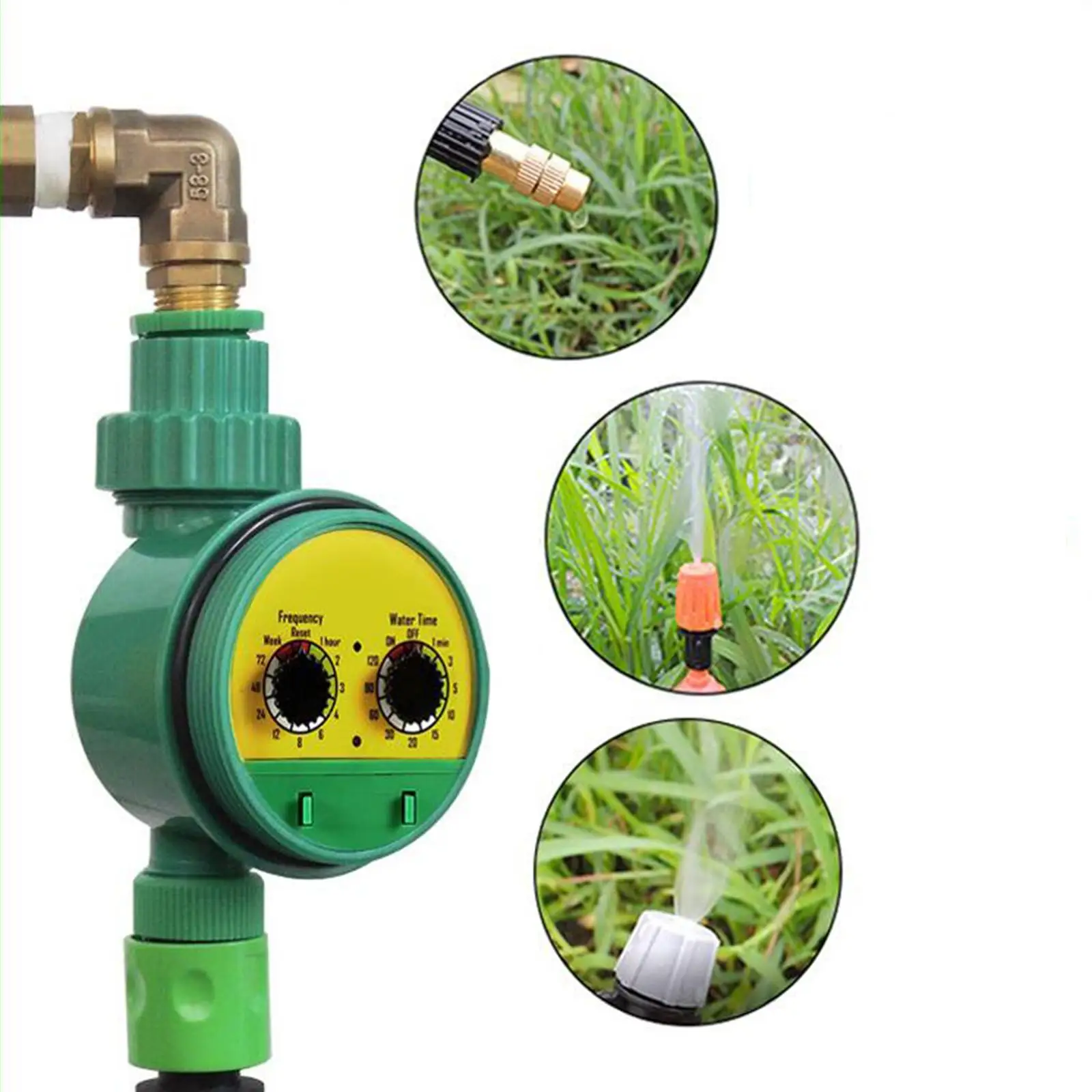 Watering Timer with LCD Display Irrigation System Intelligence Valve Waterproof Automatic Device Watering Control for Outdoor