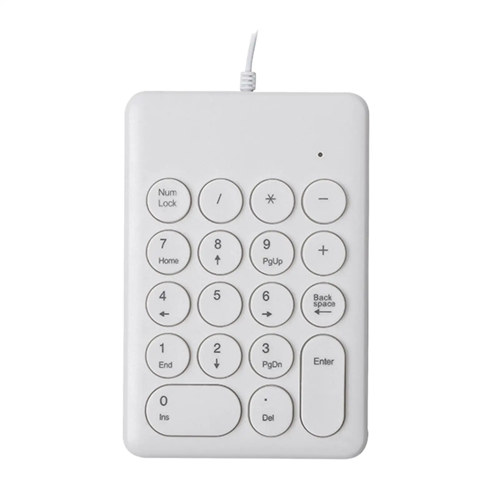 USB 18 Keys Numpad Keyboard for Financial Accounting Anti Slip Compact Quiet Touch Stylish Comfortable Plug and Play Easy Carry
